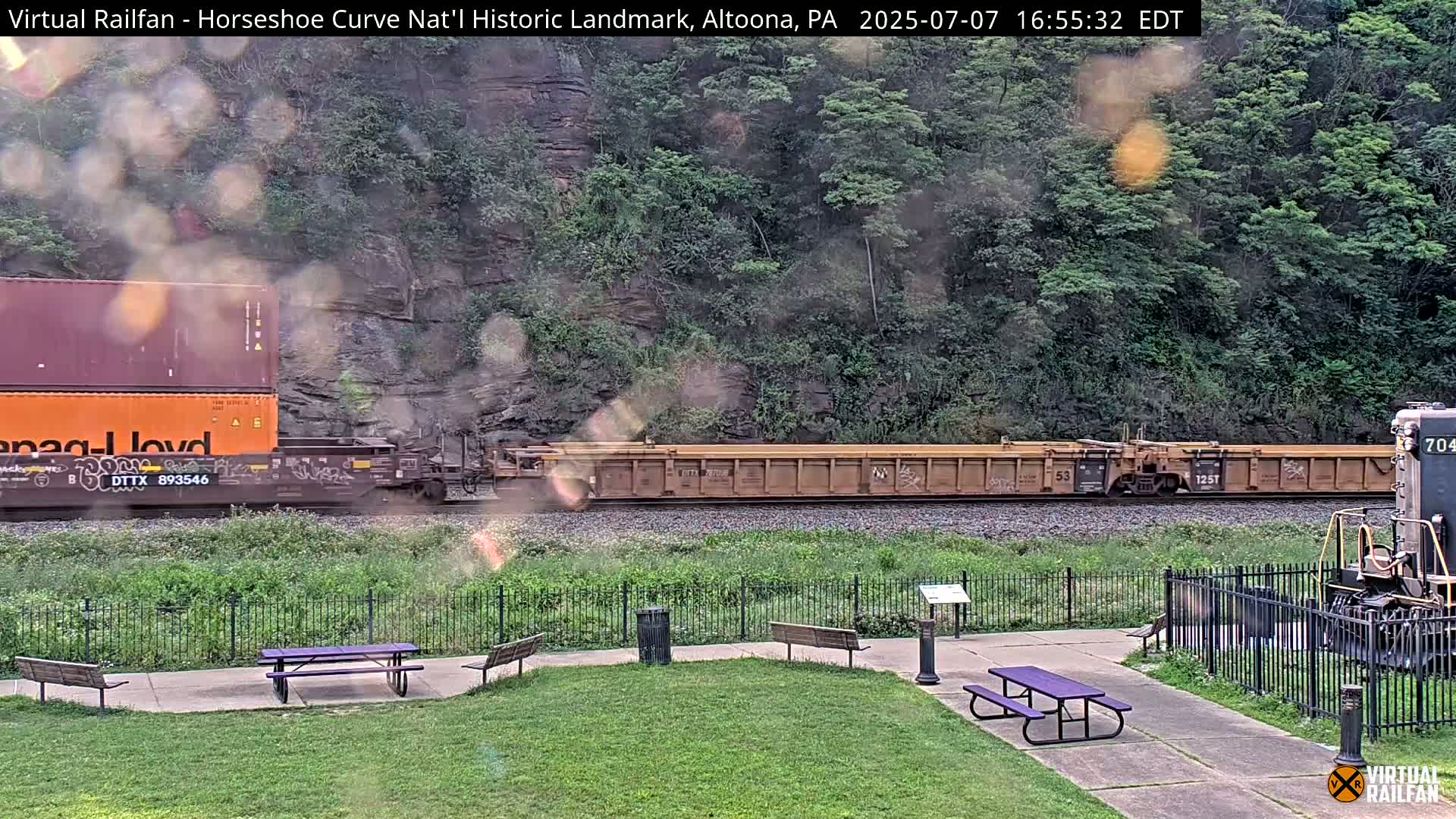 Altoona, The  Horseshoe Curve National Historic Landmark Railroad Live Cam - Altoona, Blair County, Pennsylvania, USA