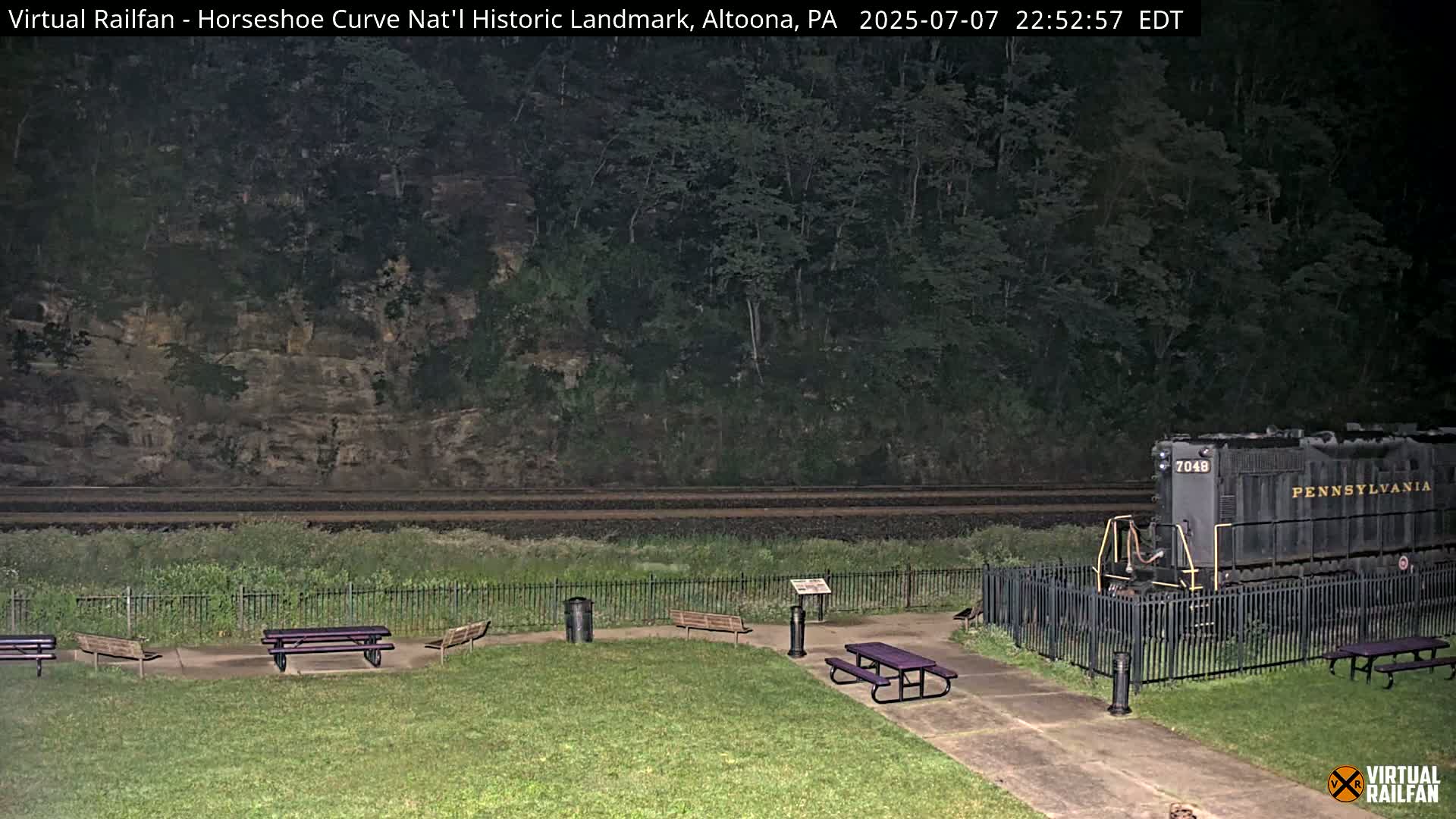Altoona, The  Horseshoe Curve National Historic Landmark Railroad Live Cam - Altoona, Blair County, Pennsylvania, USA