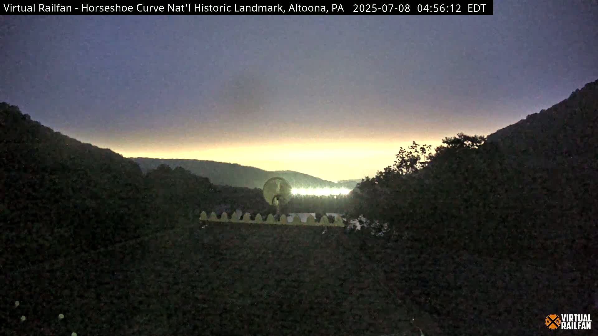 Altoona, The  Horseshoe Curve National Historic Landmark Railroad Live Cam - Altoona, Blair County, Pennsylvania, USA