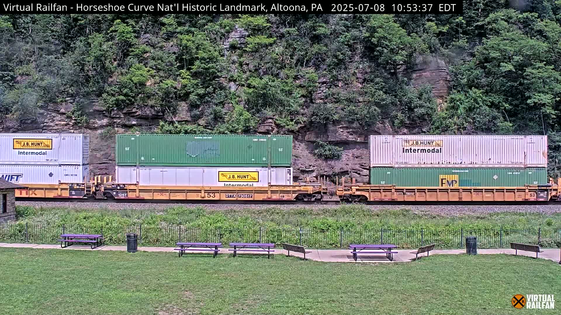 Altoona, The  Horseshoe Curve National Historic Landmark Railroad Live Cam - Altoona, Blair County, Pennsylvania, USA