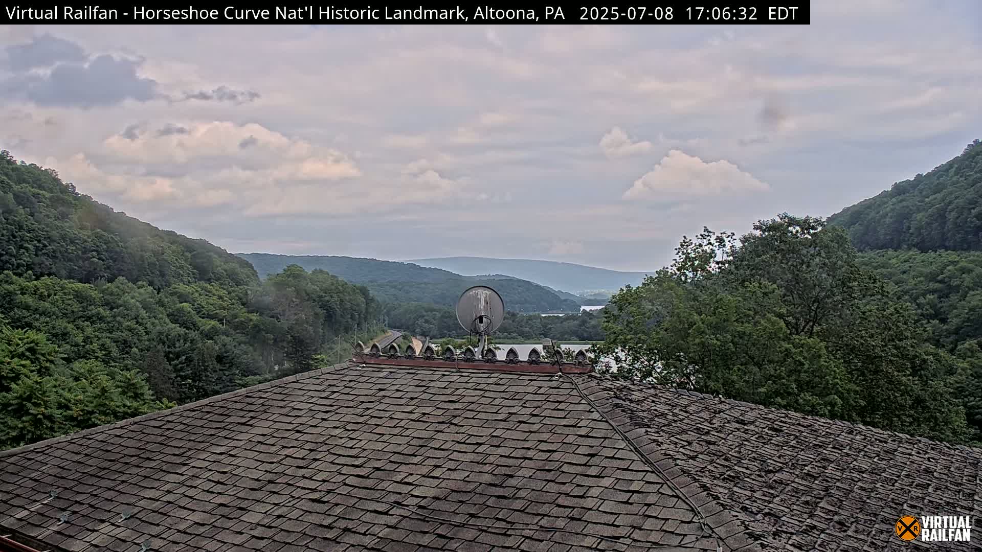 Altoona, The  Horseshoe Curve National Historic Landmark Railroad Live Cam - Altoona, Blair County, Pennsylvania, USA