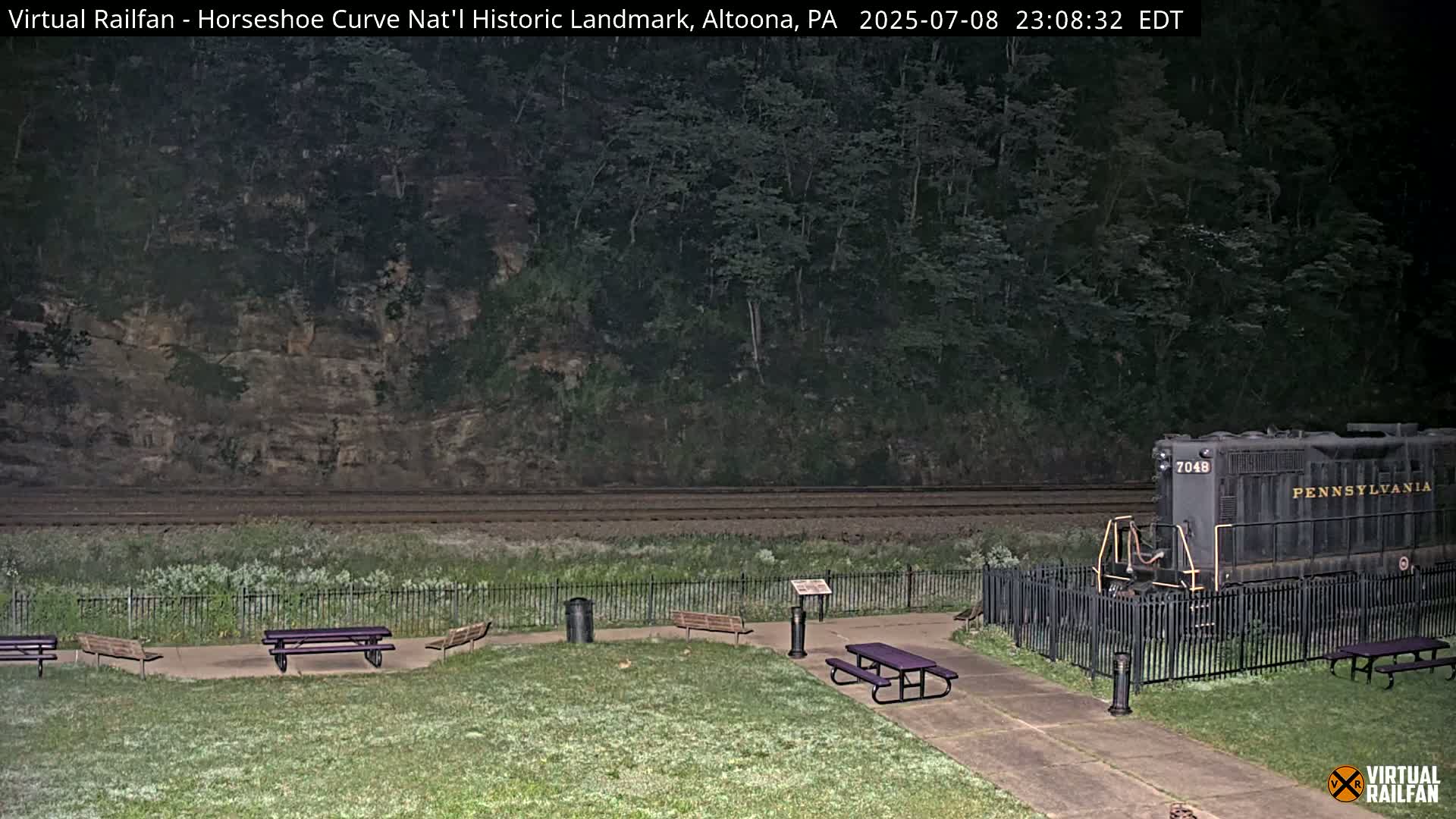 Altoona, The  Horseshoe Curve National Historic Landmark Railroad Live Cam - Altoona, Blair County, Pennsylvania, USA