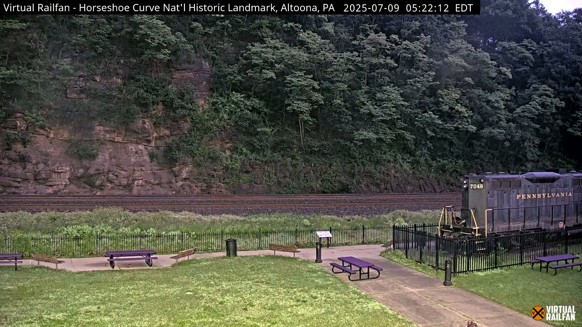 Altoona, The  Horseshoe Curve National Historic Landmark Railroad Live Cam - Altoona, Blair County, Pennsylvania, USA