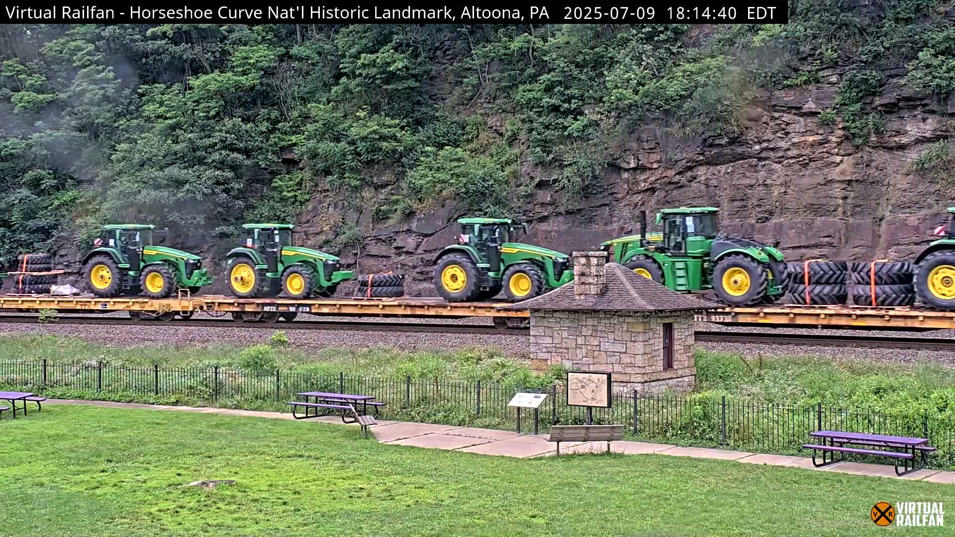 Altoona, The  Horseshoe Curve National Historic Landmark Railroad Live Cam - Altoona, Blair County, Pennsylvania, USA