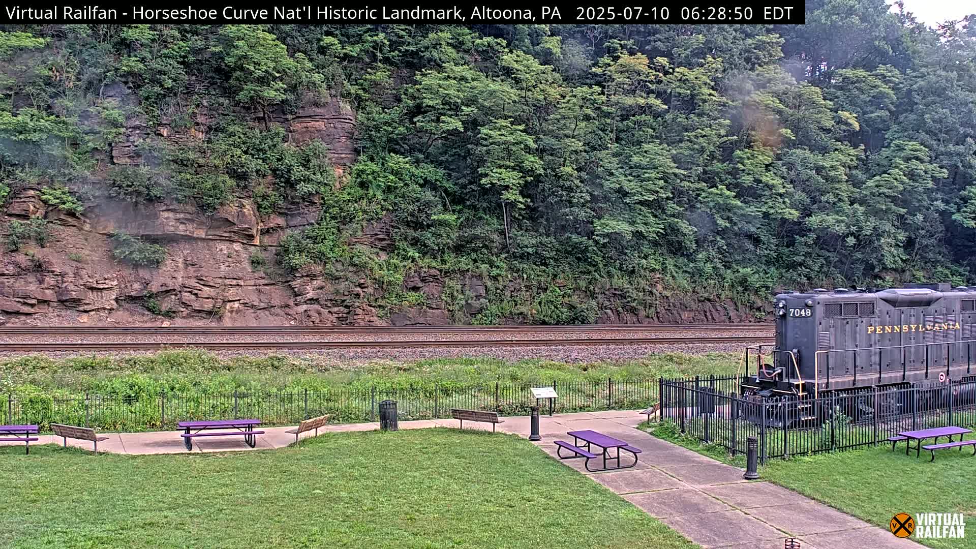 Altoona, The  Horseshoe Curve National Historic Landmark Railroad Live Cam - Altoona, Blair County, Pennsylvania, USA