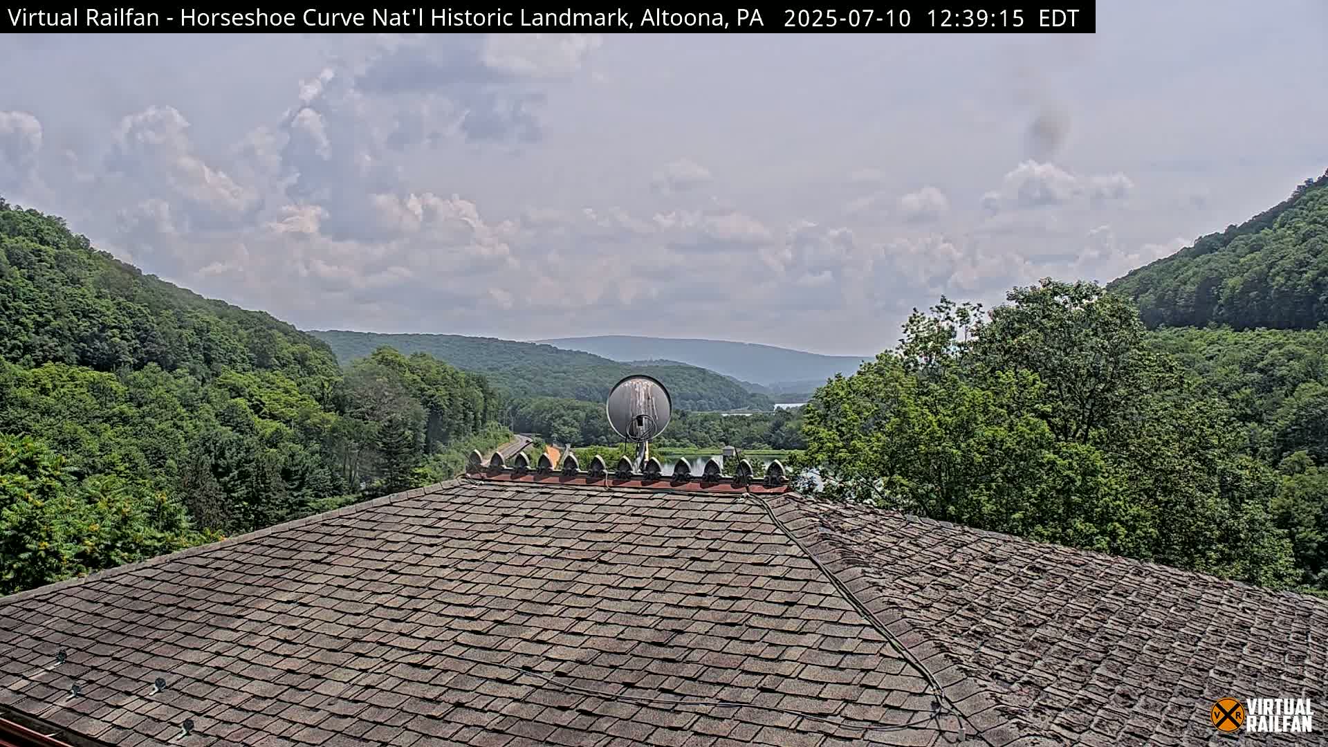 Altoona, The  Horseshoe Curve National Historic Landmark Railroad Live Cam - Altoona, Blair County, Pennsylvania, USA