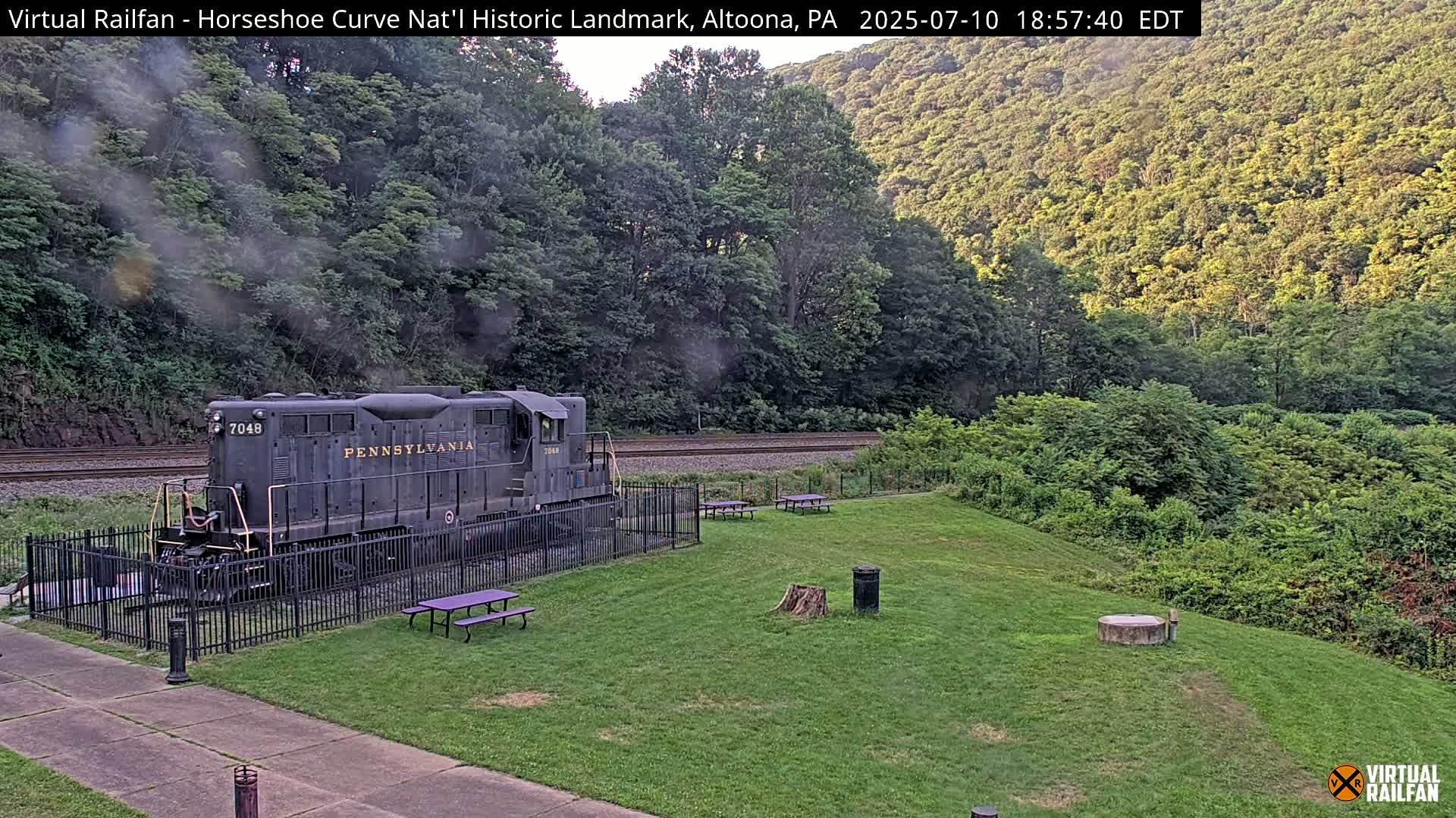 Altoona, The  Horseshoe Curve National Historic Landmark Railroad Live Cam - Altoona, Blair County, Pennsylvania, USA