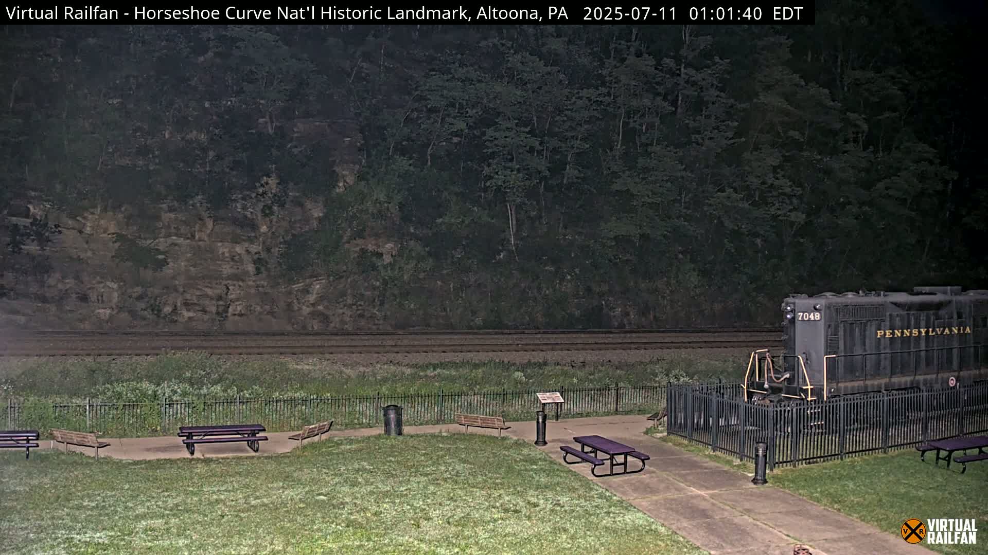 Altoona, The  Horseshoe Curve National Historic Landmark Railroad Live Cam - Altoona, Blair County, Pennsylvania, USA