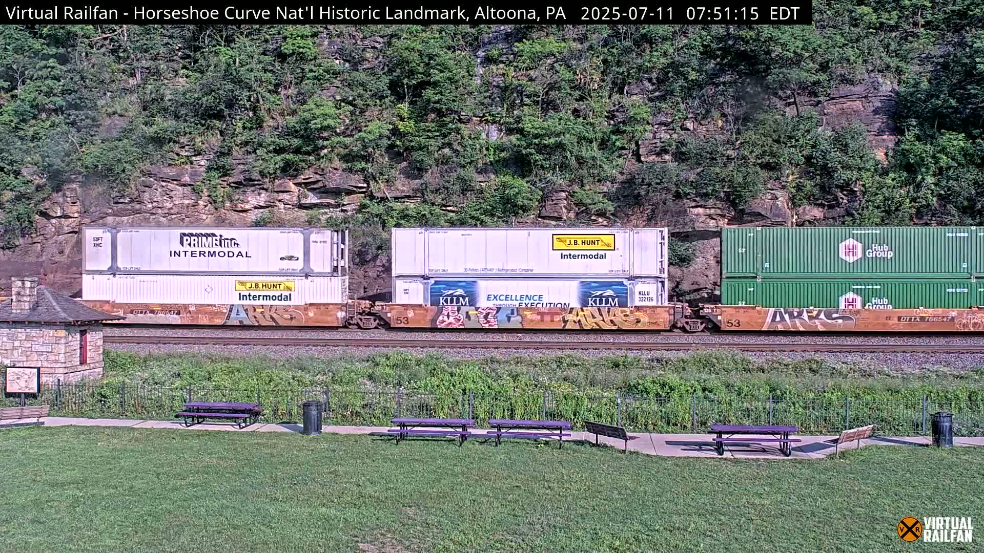 Altoona, The  Horseshoe Curve National Historic Landmark Railroad Live Cam - Altoona, Blair County, Pennsylvania, USA