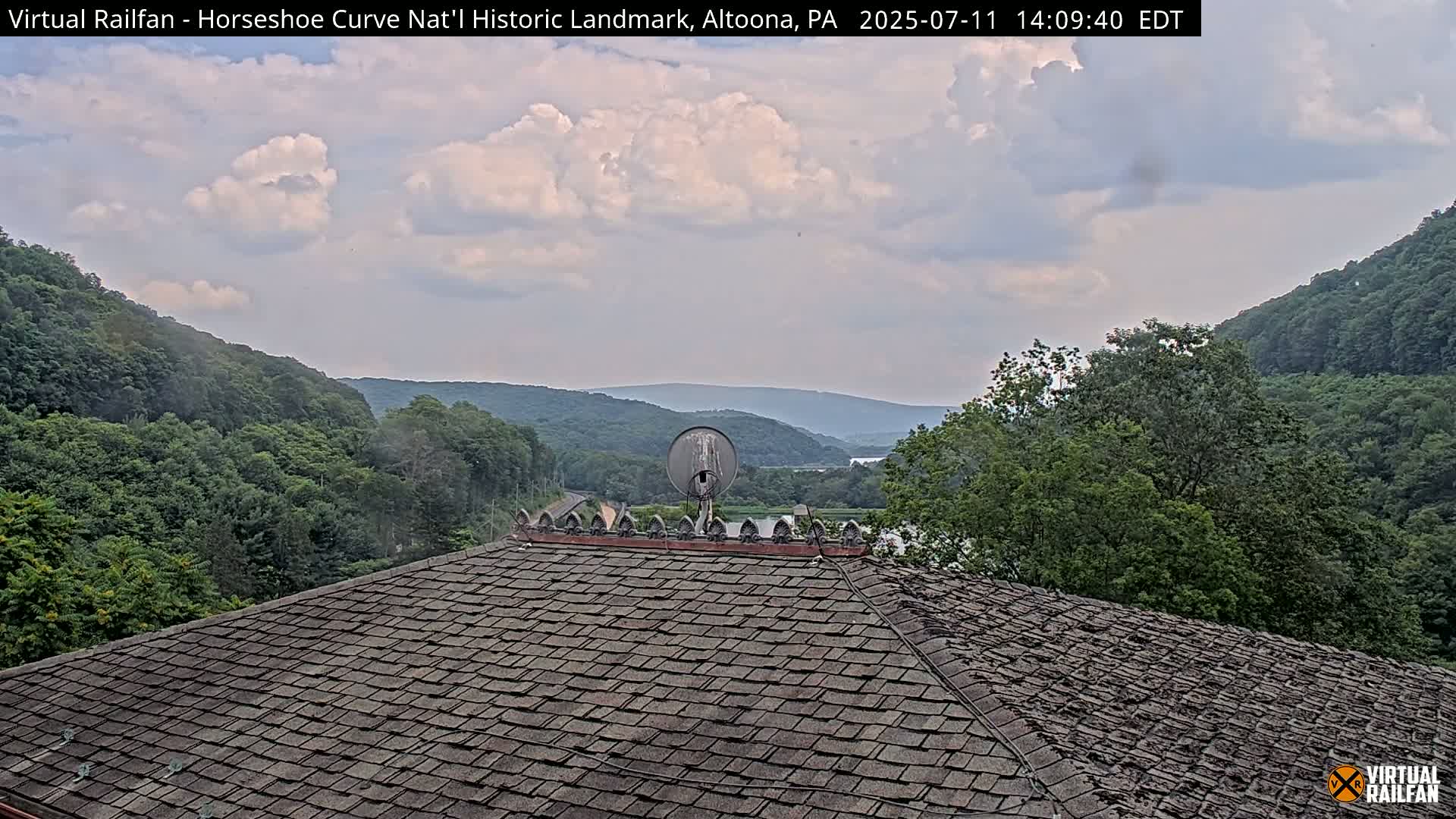 Altoona, The  Horseshoe Curve National Historic Landmark Railroad Live Cam - Altoona, Blair County, Pennsylvania, USA
