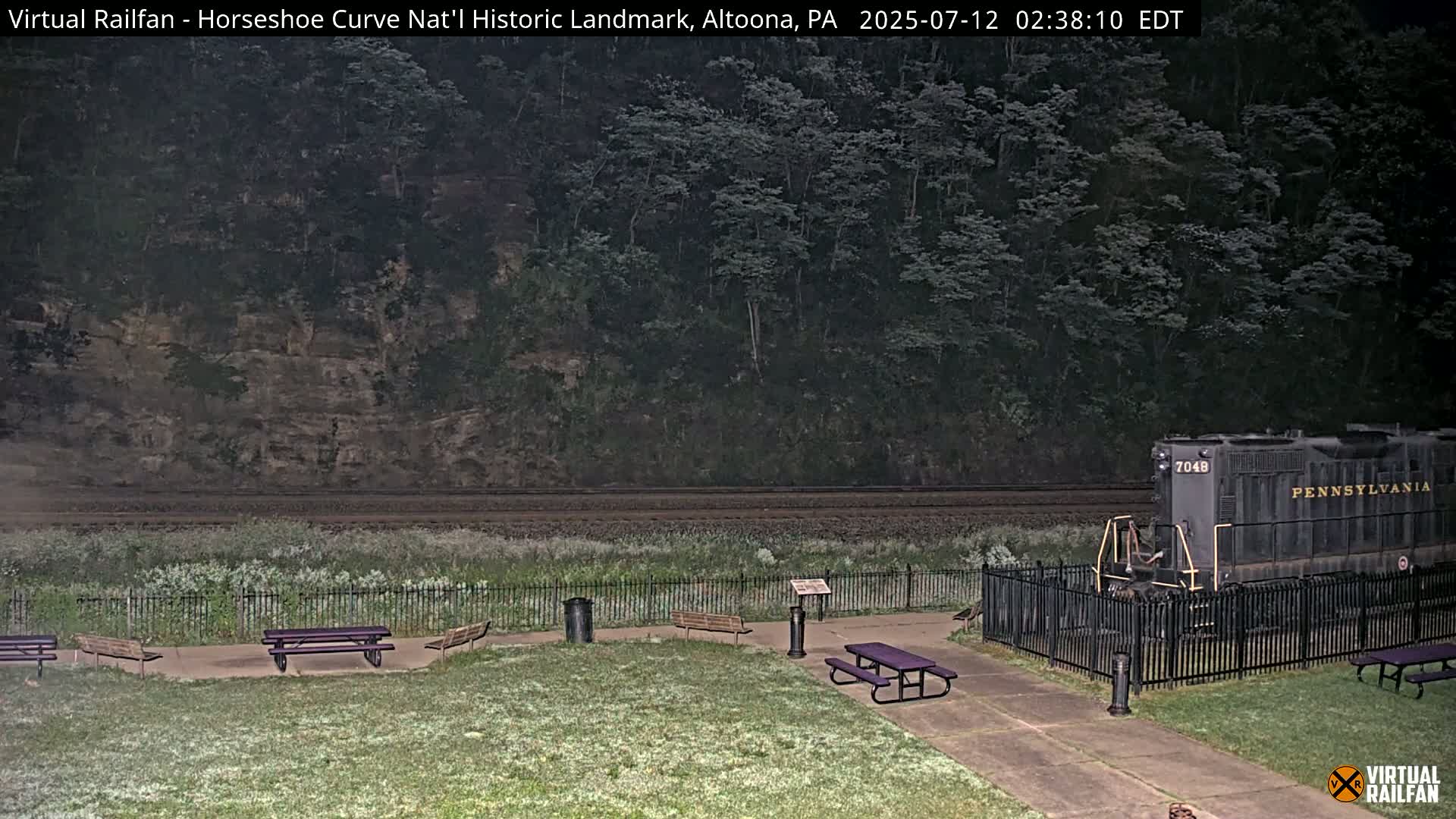 Altoona, The  Horseshoe Curve National Historic Landmark Railroad Live Cam - Altoona, Blair County, Pennsylvania, USA