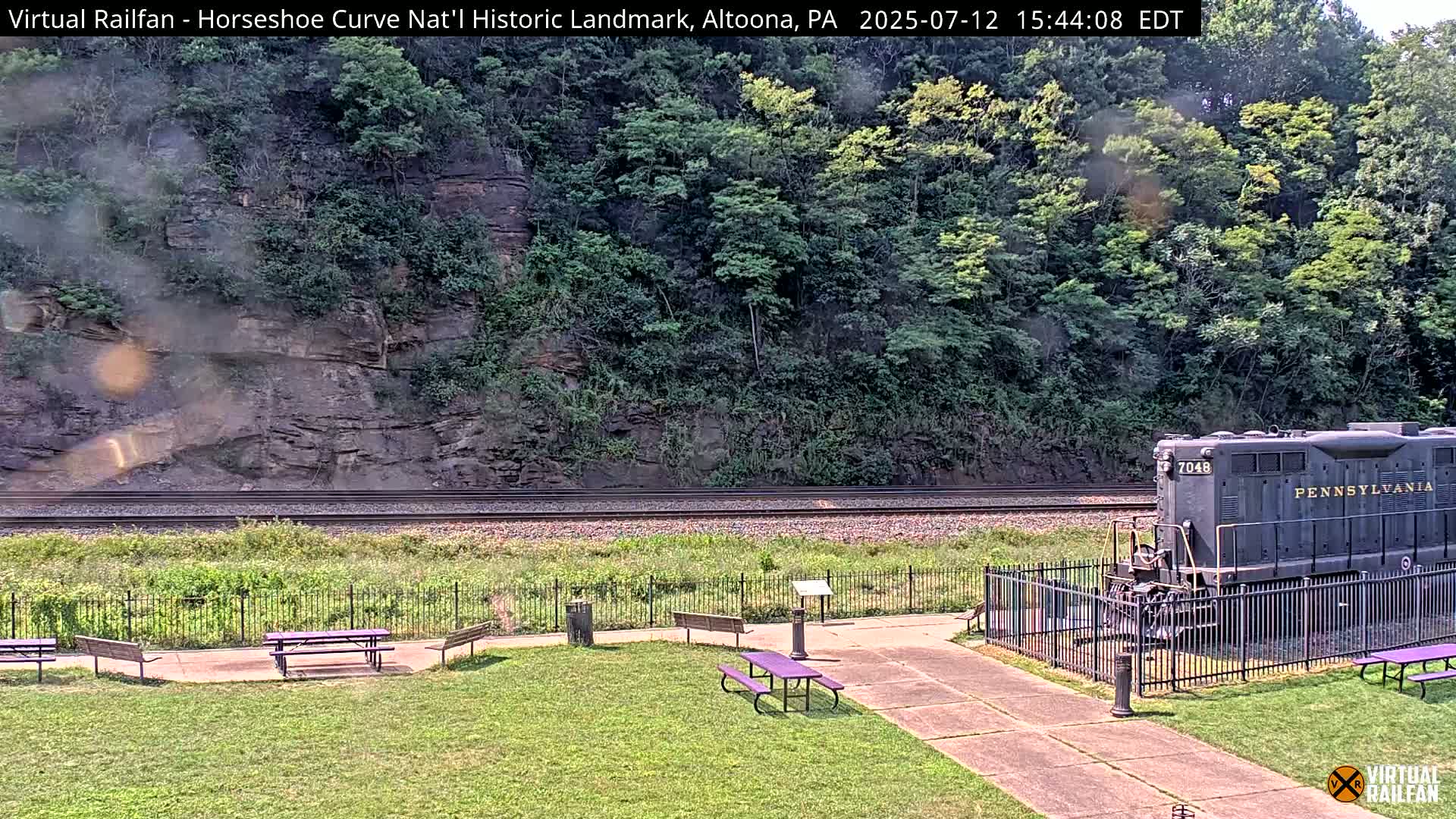 Altoona, The  Horseshoe Curve National Historic Landmark Railroad Live Cam - Altoona, Blair County, Pennsylvania, USA