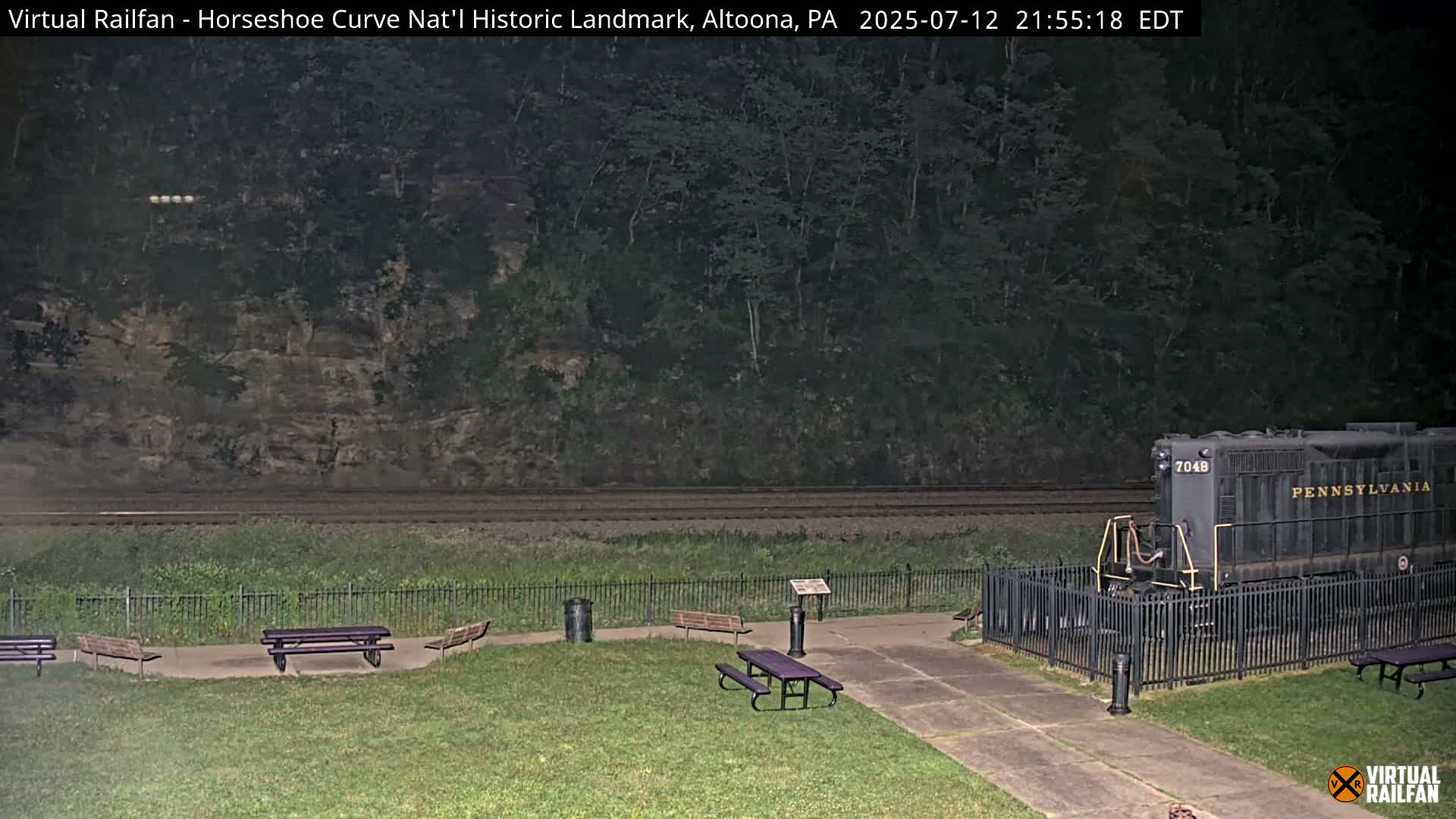Altoona, The  Horseshoe Curve National Historic Landmark Railroad Live Cam - Altoona, Blair County, Pennsylvania, USA