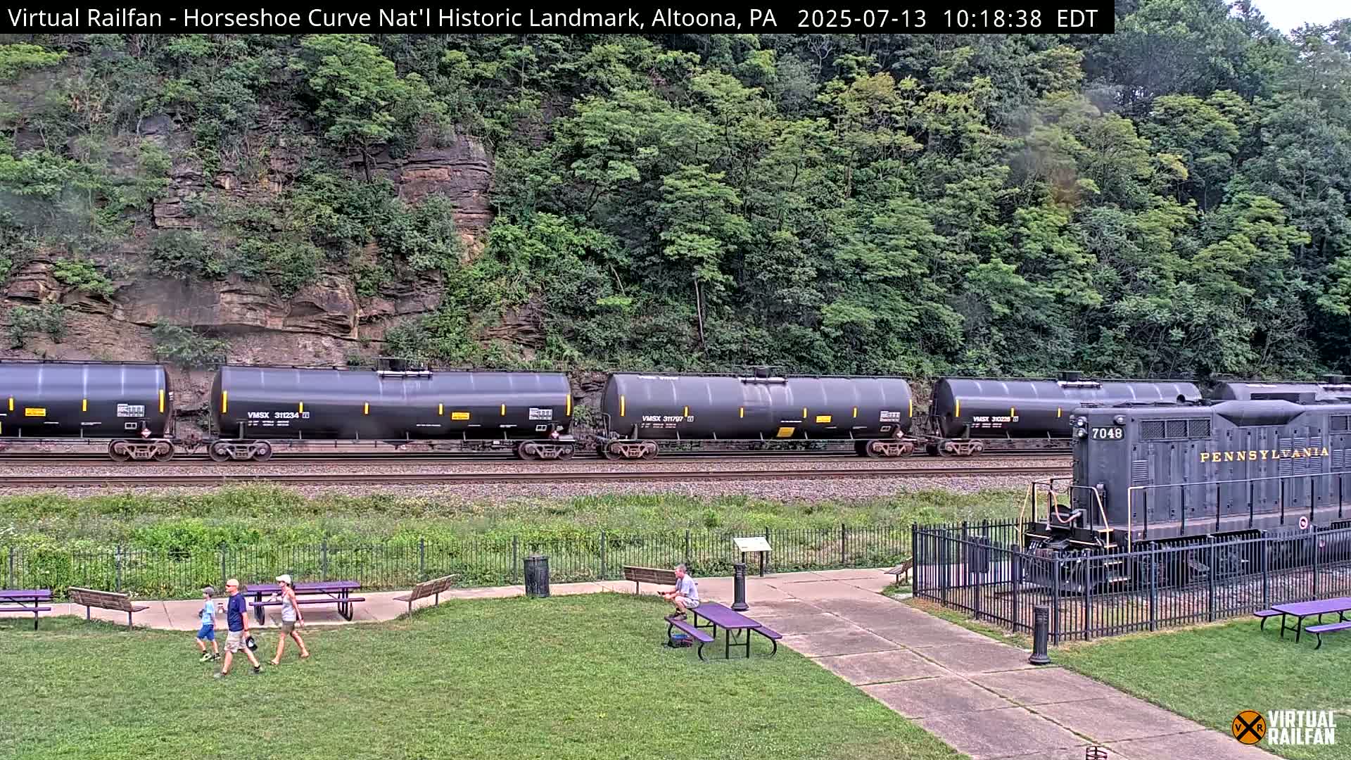 Altoona, The  Horseshoe Curve National Historic Landmark Railroad Live Cam - Altoona, Blair County, Pennsylvania, USA