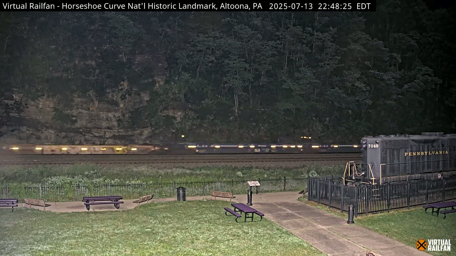 Altoona, The  Horseshoe Curve National Historic Landmark Railroad Live Cam - Altoona, Blair County, Pennsylvania, USA