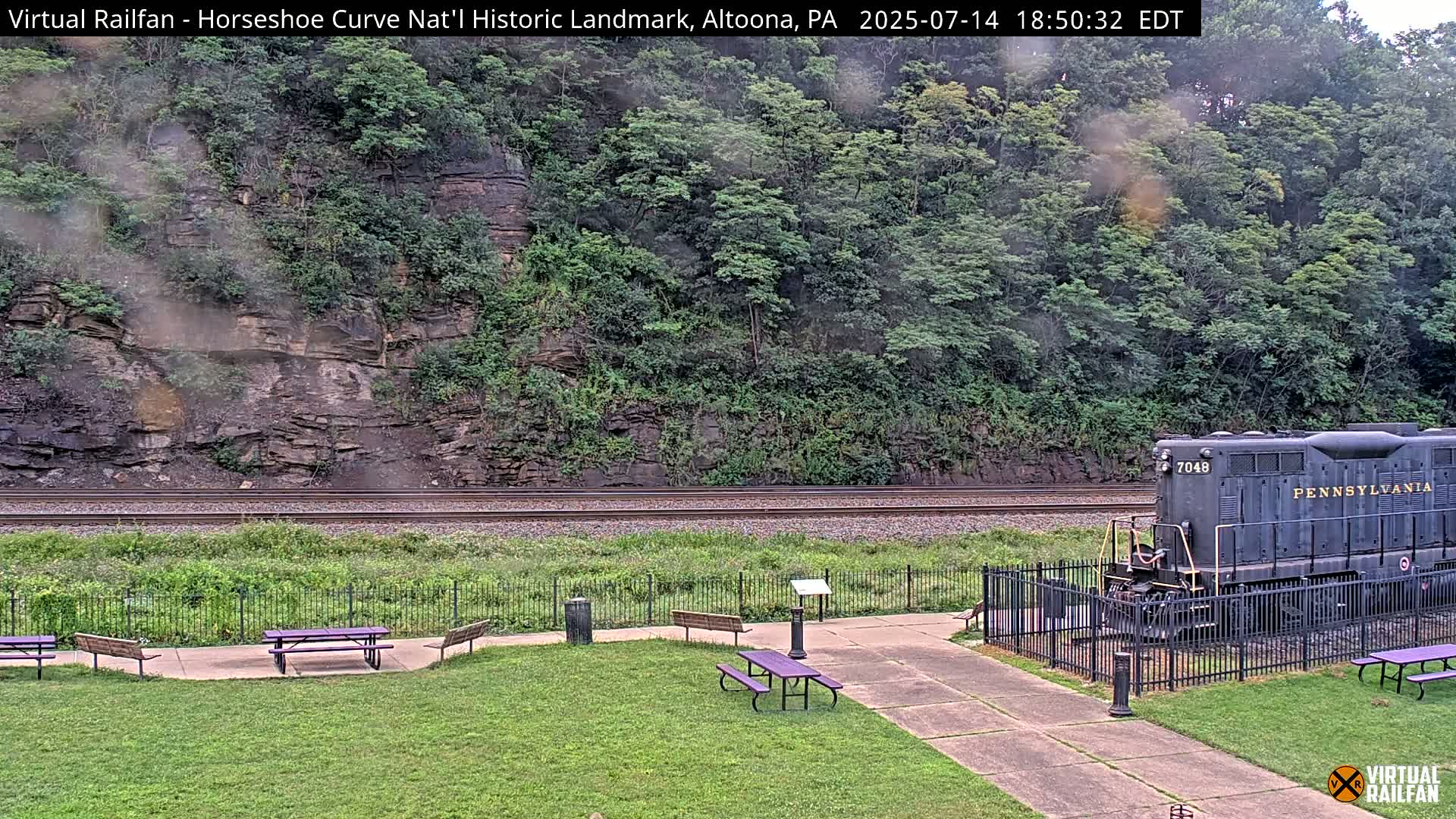 Altoona, The  Horseshoe Curve National Historic Landmark Railroad Live Cam - Altoona, Blair County, Pennsylvania, USA