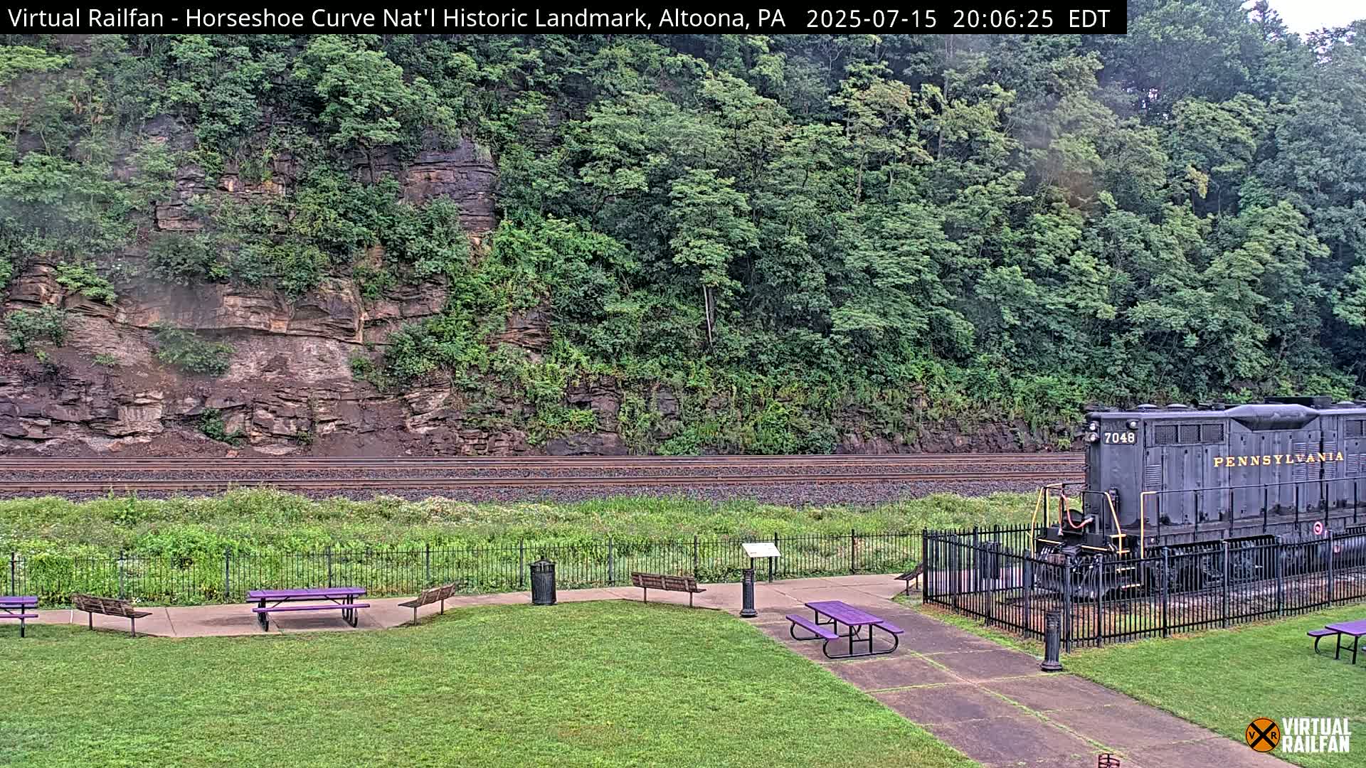 Altoona, The  Horseshoe Curve National Historic Landmark Railroad Live Cam - Altoona, Blair County, Pennsylvania, USA