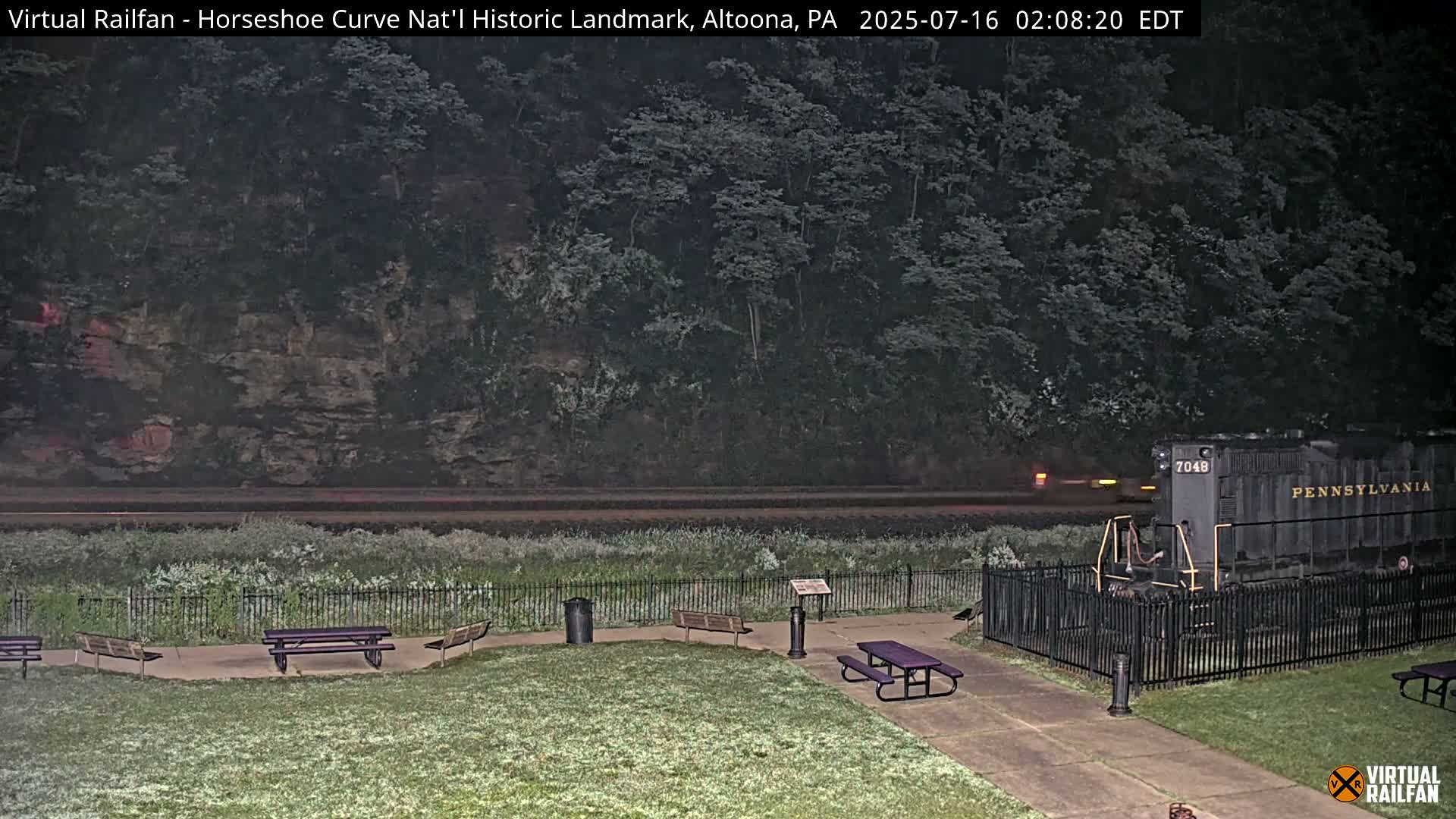 Altoona, The  Horseshoe Curve National Historic Landmark Railroad Live Cam - Altoona, Blair County, Pennsylvania, USA