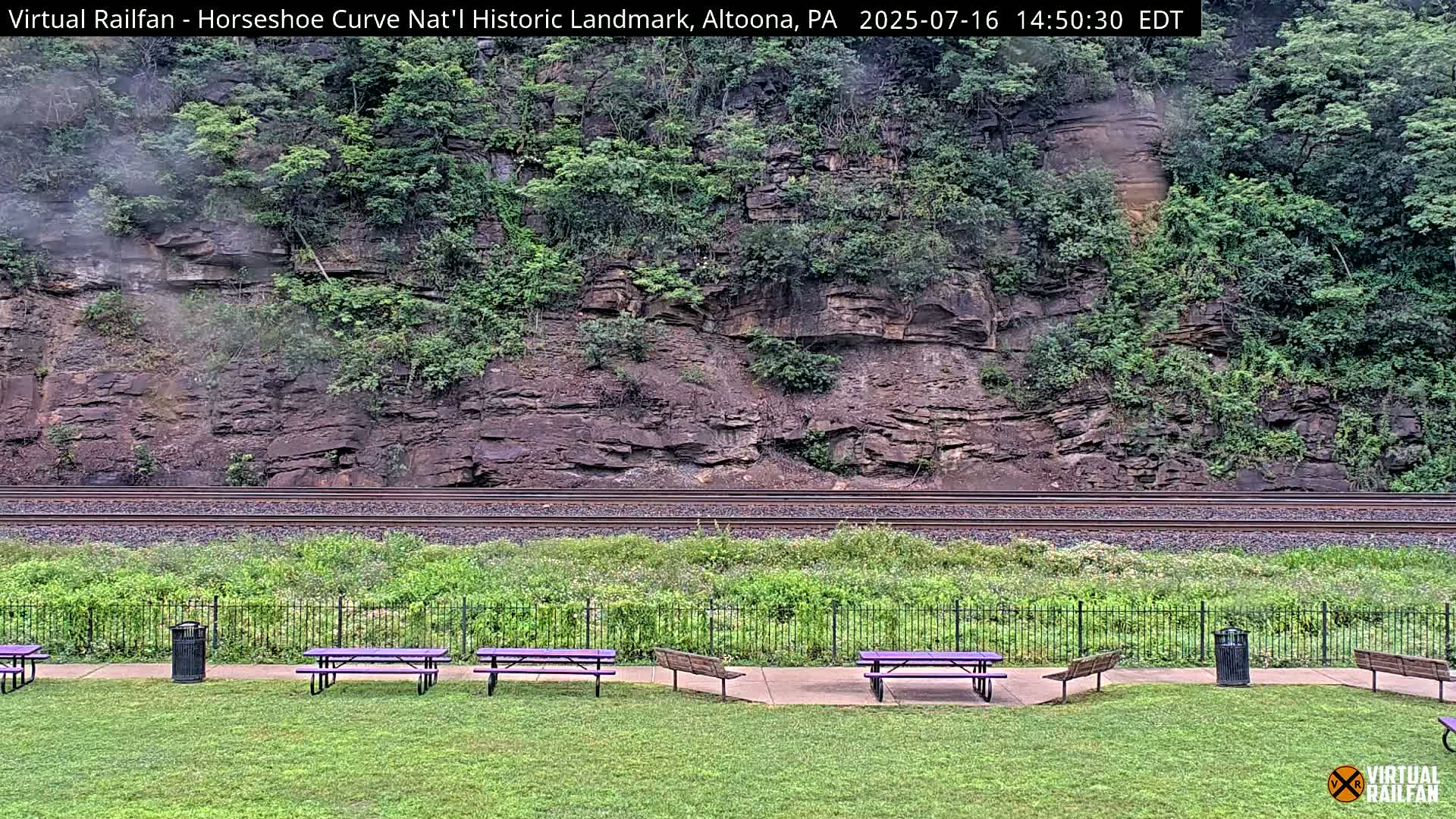 Altoona, The  Horseshoe Curve National Historic Landmark Railroad Live Cam - Altoona, Blair County, Pennsylvania, USA