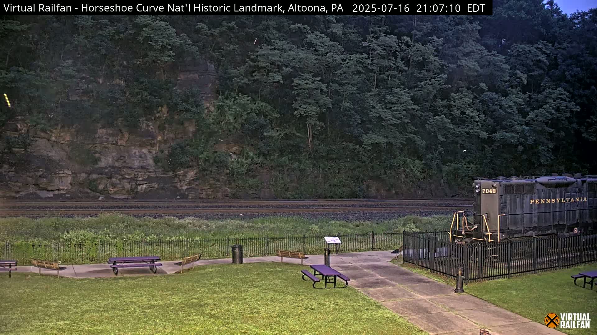 Altoona, The  Horseshoe Curve National Historic Landmark Railroad Live Cam - Altoona, Blair County, Pennsylvania, USA