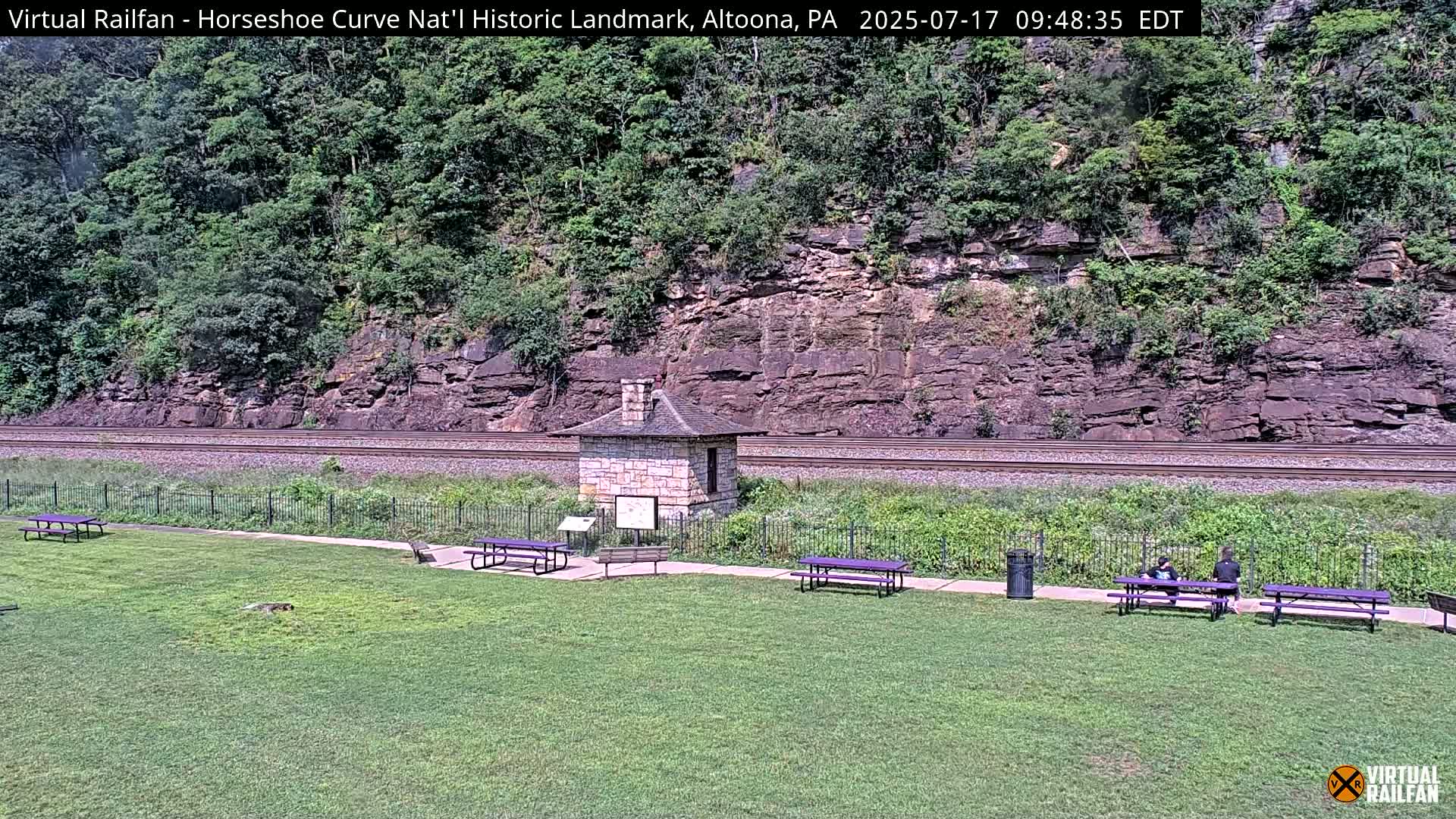Altoona, The  Horseshoe Curve National Historic Landmark Railroad Live Cam - Altoona, Blair County, Pennsylvania, USA