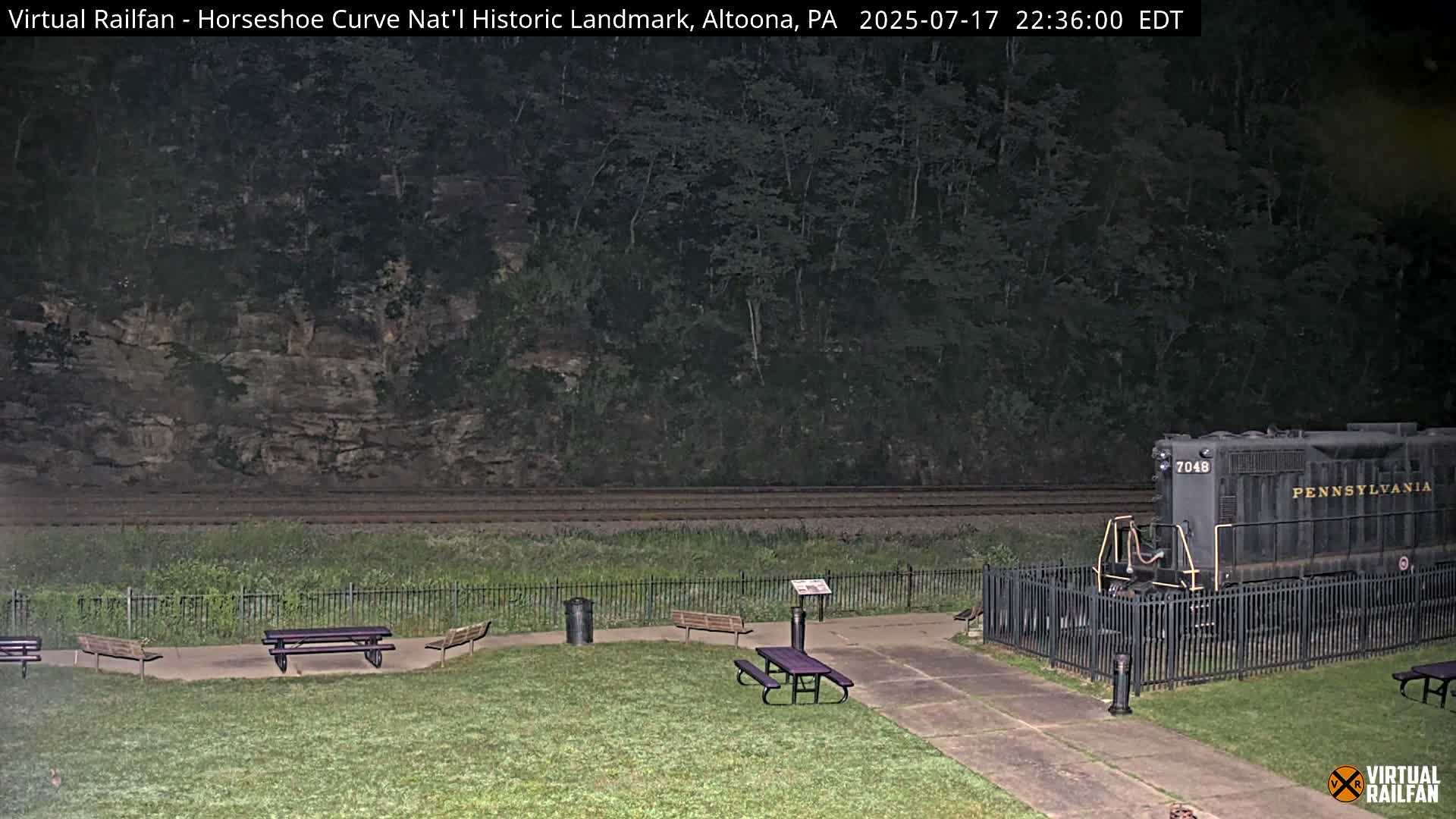 Altoona, The  Horseshoe Curve National Historic Landmark Railroad Live Cam - Altoona, Blair County, Pennsylvania, USA