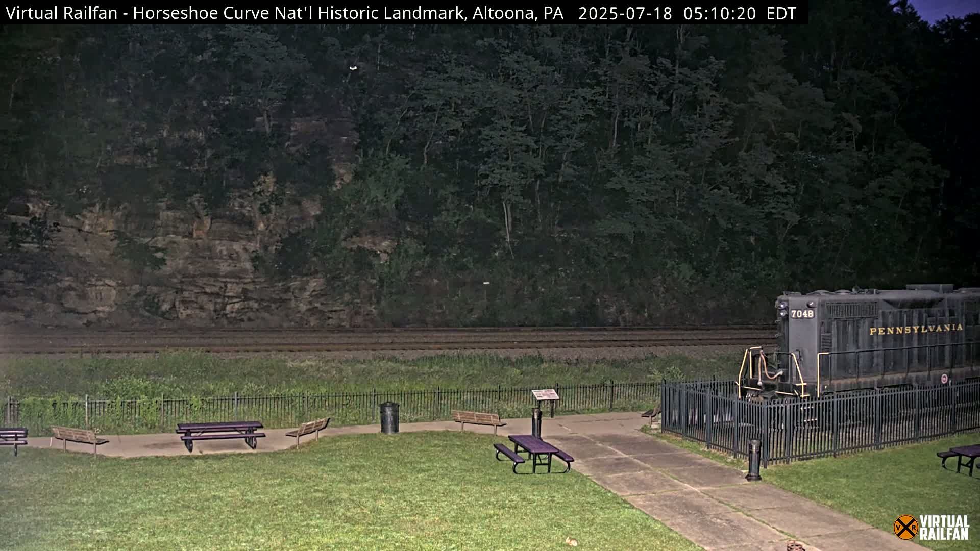 Altoona, The  Horseshoe Curve National Historic Landmark Railroad Live Cam - Altoona, Blair County, Pennsylvania, USA