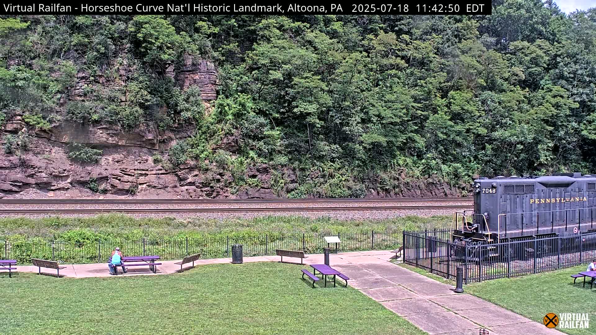 Altoona, The  Horseshoe Curve National Historic Landmark Railroad Live Cam - Altoona, Blair County, Pennsylvania, USA