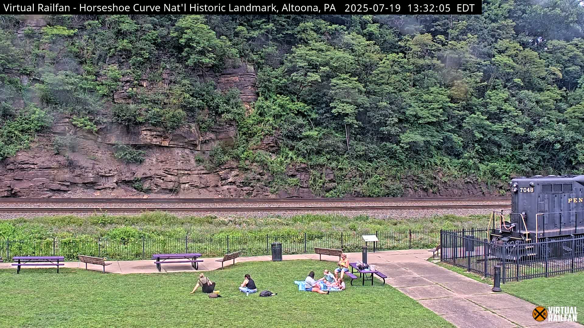 Altoona, The  Horseshoe Curve National Historic Landmark Railroad Live Cam - Altoona, Blair County, Pennsylvania, USA