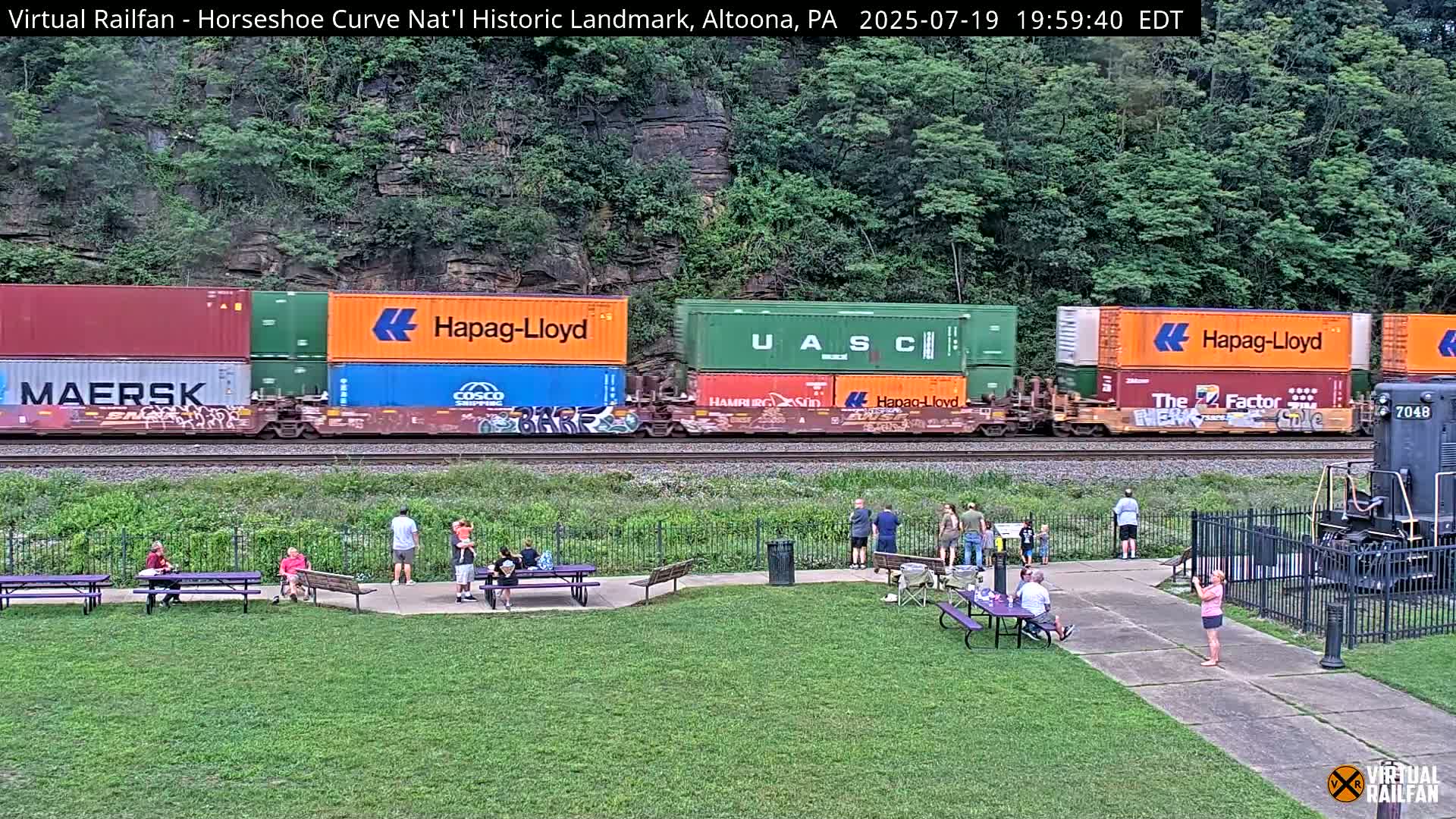 Altoona, The  Horseshoe Curve National Historic Landmark Railroad Live Cam - Altoona, Blair County, Pennsylvania, USA