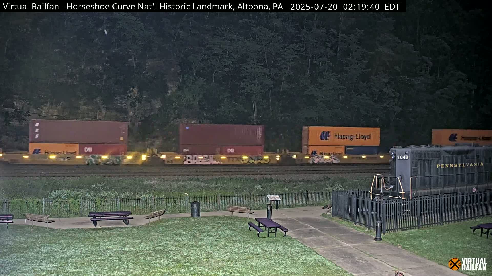 Altoona, The  Horseshoe Curve National Historic Landmark Railroad Live Cam - Altoona, Blair County, Pennsylvania, USA