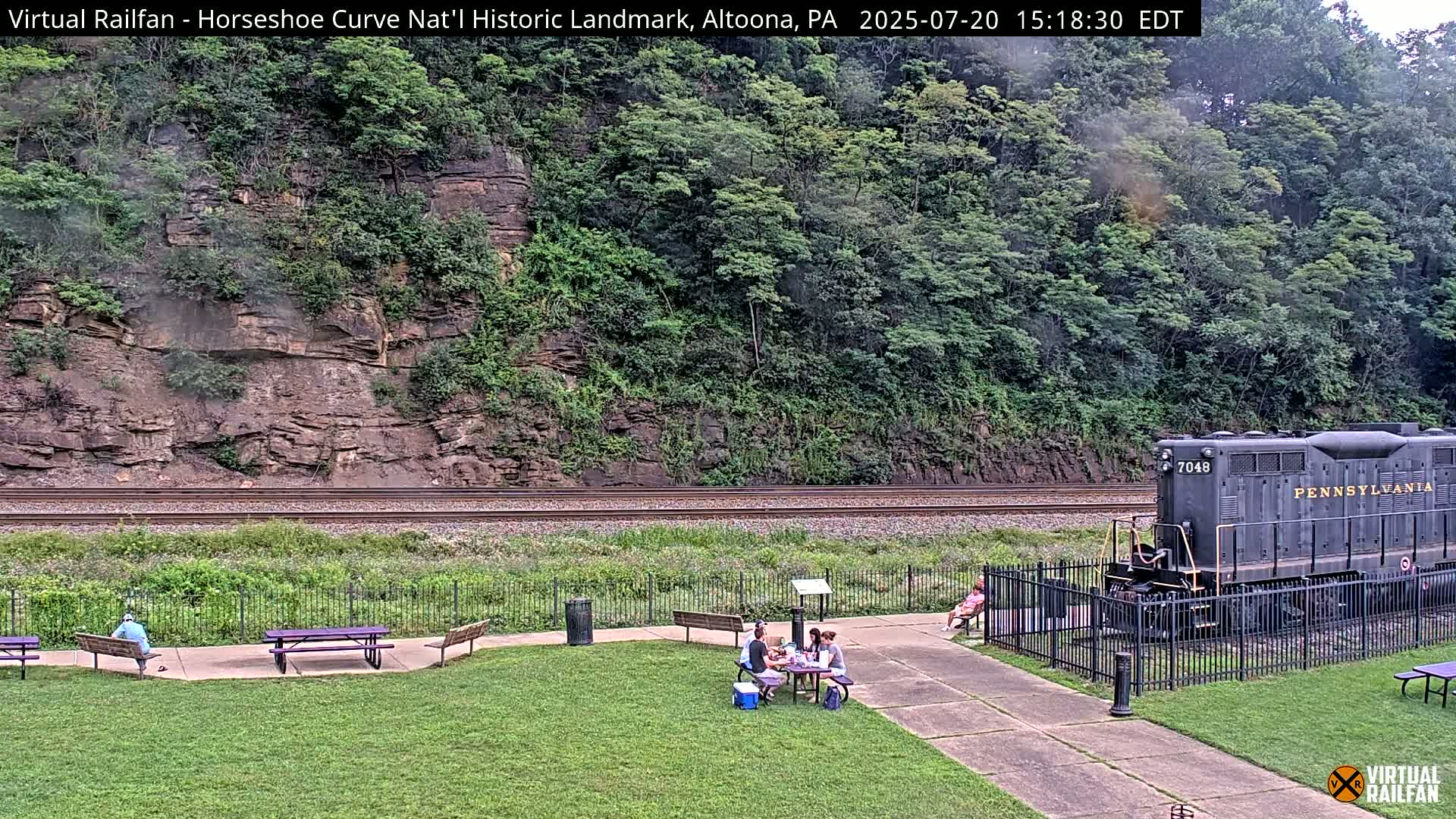 Altoona, The  Horseshoe Curve National Historic Landmark Railroad Live Cam - Altoona, Blair County, Pennsylvania, USA