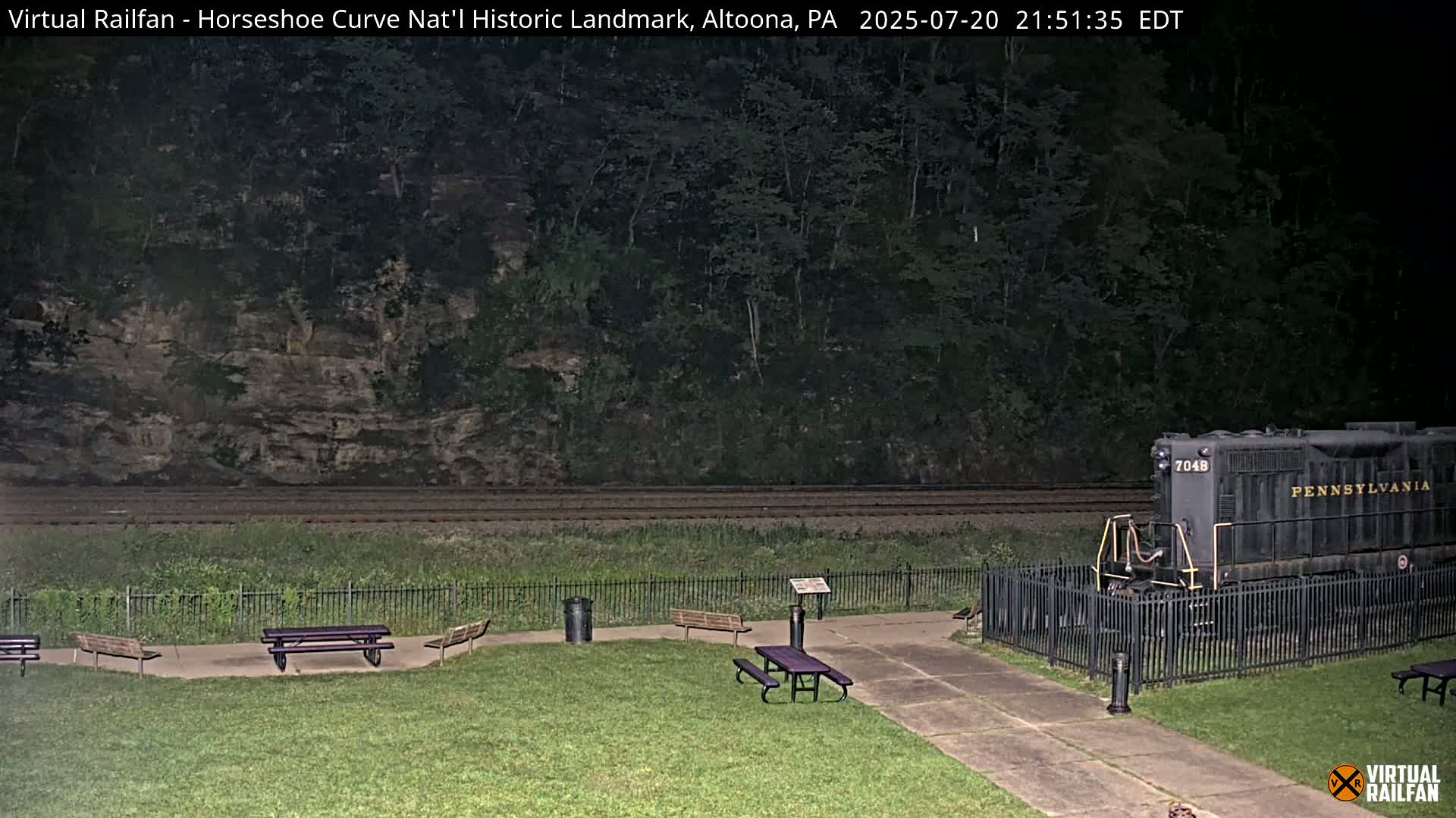 Altoona, The  Horseshoe Curve National Historic Landmark Railroad Live Cam - Altoona, Blair County, Pennsylvania, USA