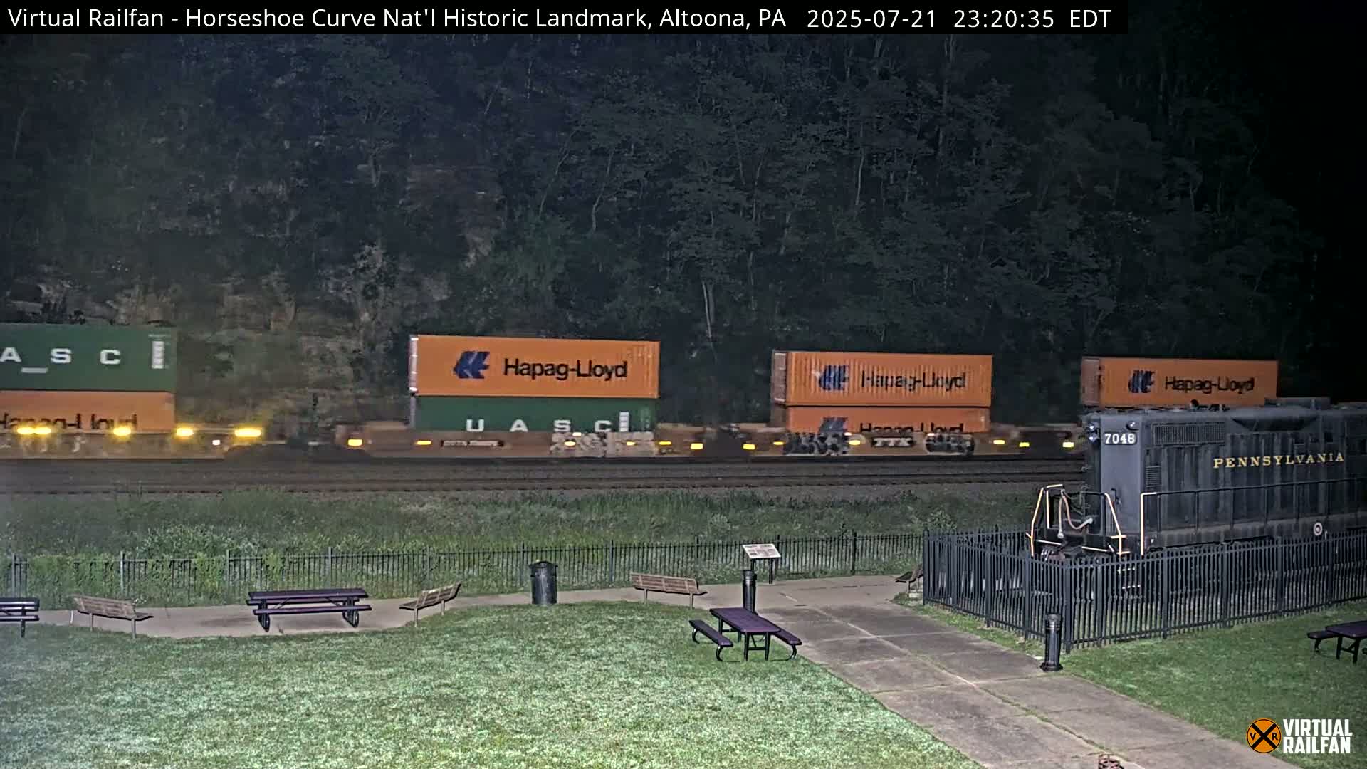 Altoona, The  Horseshoe Curve National Historic Landmark Railroad Live Cam - Altoona, Blair County, Pennsylvania, USA