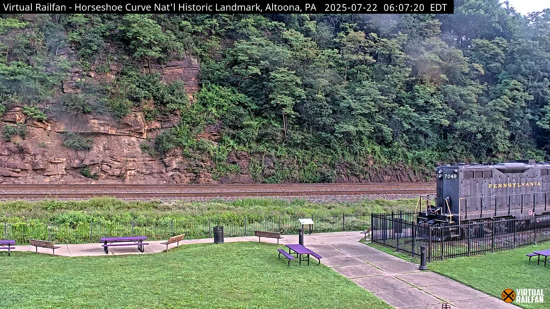 Altoona, The  Horseshoe Curve National Historic Landmark Railroad Live Cam - Altoona, Blair County, Pennsylvania, USA