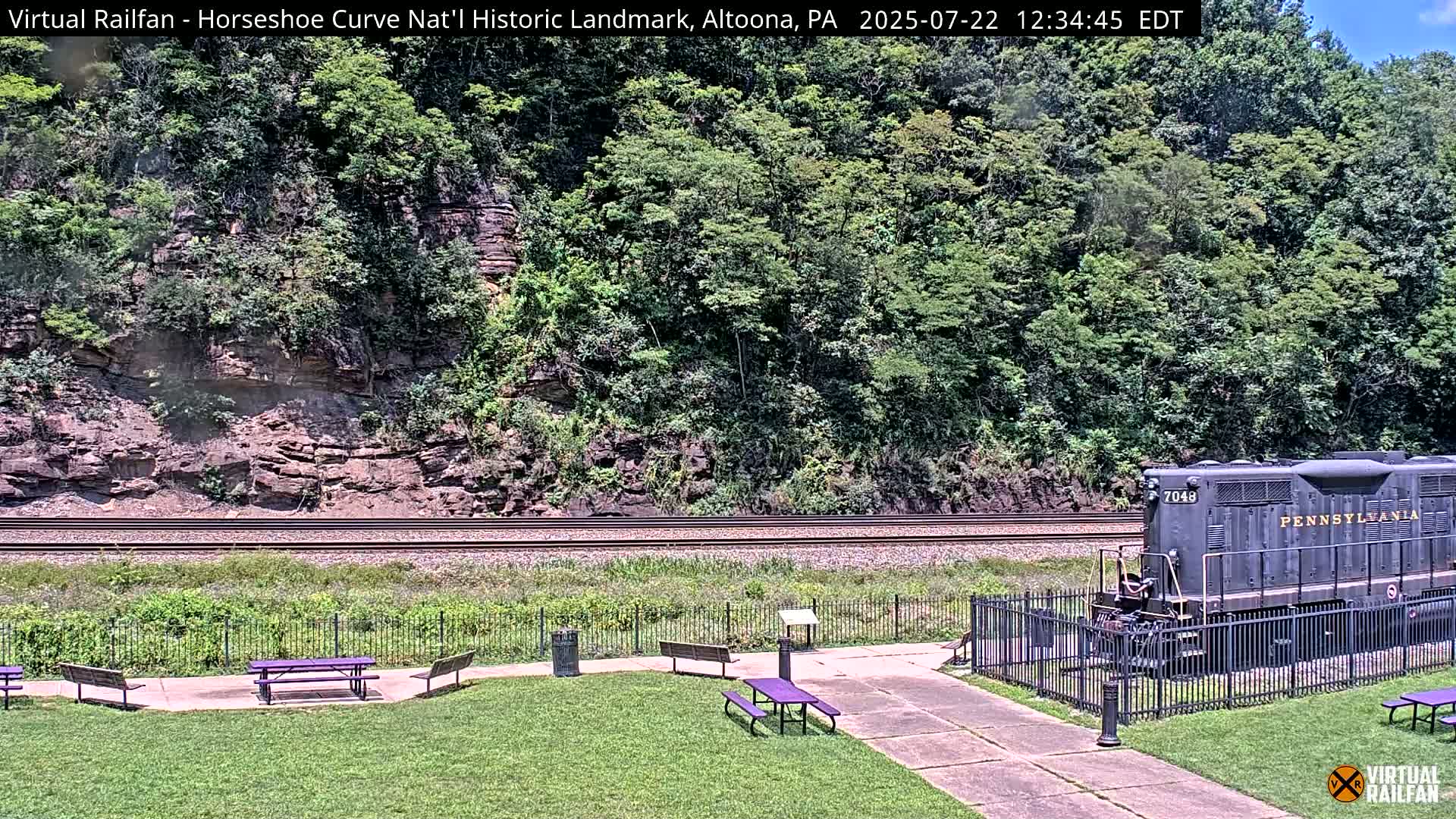 Altoona, The  Horseshoe Curve National Historic Landmark Railroad Live Cam - Altoona, Blair County, Pennsylvania, USA