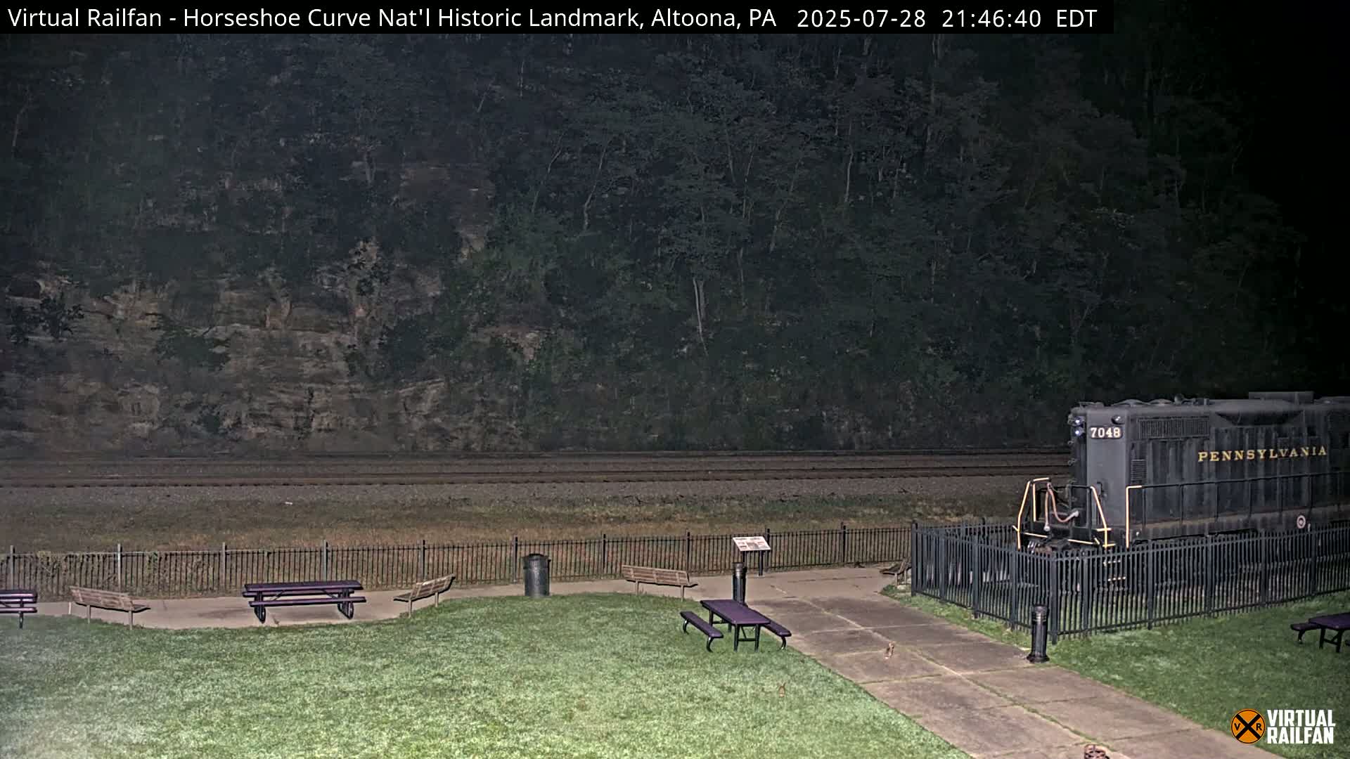 Altoona, The  Horseshoe Curve National Historic Landmark Railroad Live Cam - Altoona, Blair County, Pennsylvania, USA