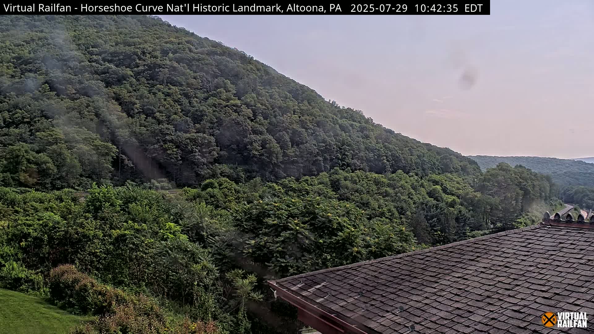 Altoona, The  Horseshoe Curve National Historic Landmark Railroad Live Cam - Altoona, Blair County, Pennsylvania, USA