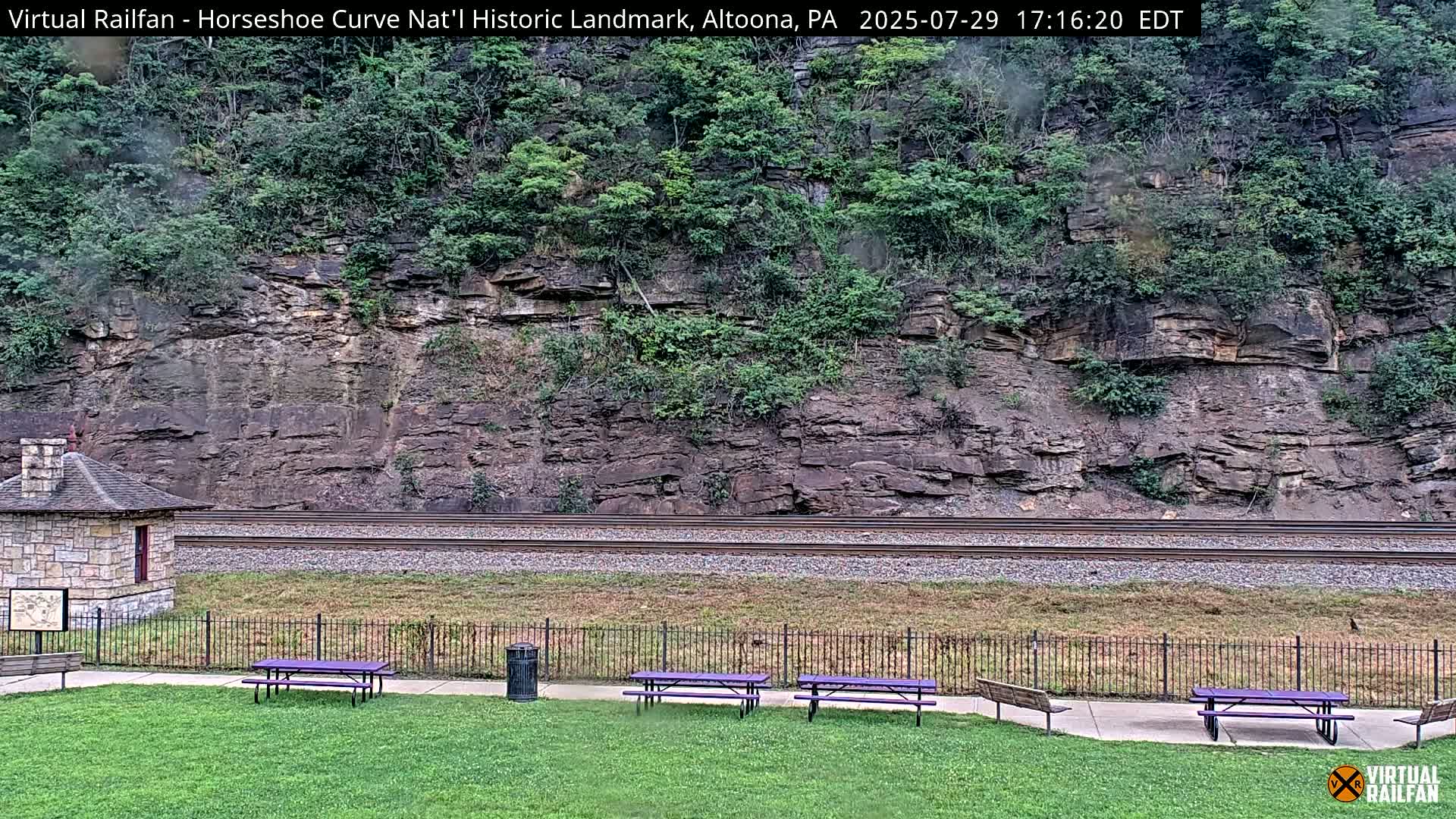 Altoona, The  Horseshoe Curve National Historic Landmark Railroad Live Cam - Altoona, Blair County, Pennsylvania, USA