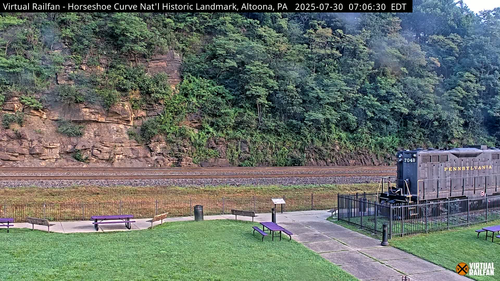 Altoona, The  Horseshoe Curve National Historic Landmark Railroad Live Cam - Altoona, Blair County, Pennsylvania, USA