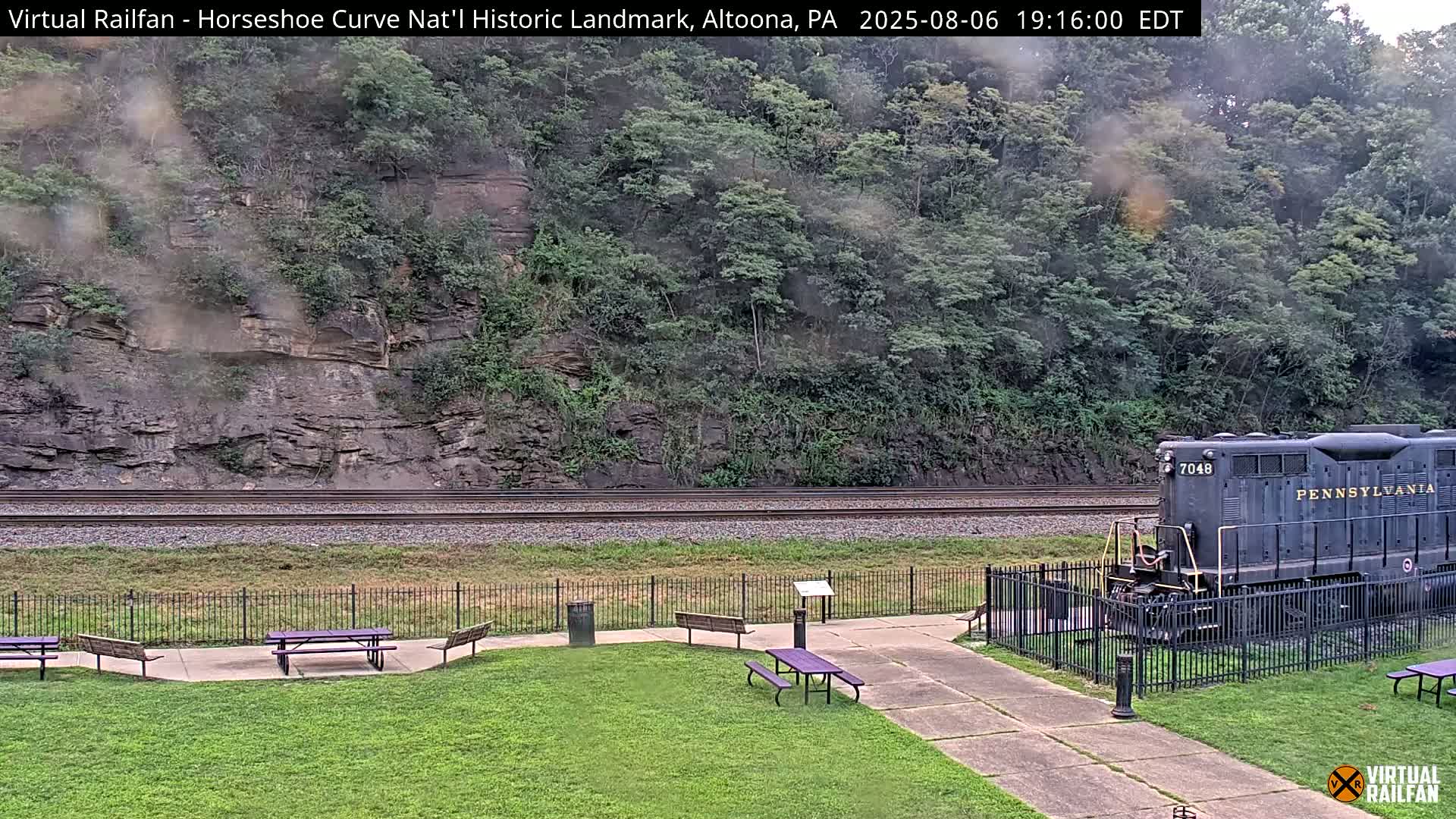 Altoona, The  Horseshoe Curve National Historic Landmark Railroad Live Cam - Altoona, Blair County, Pennsylvania, USA