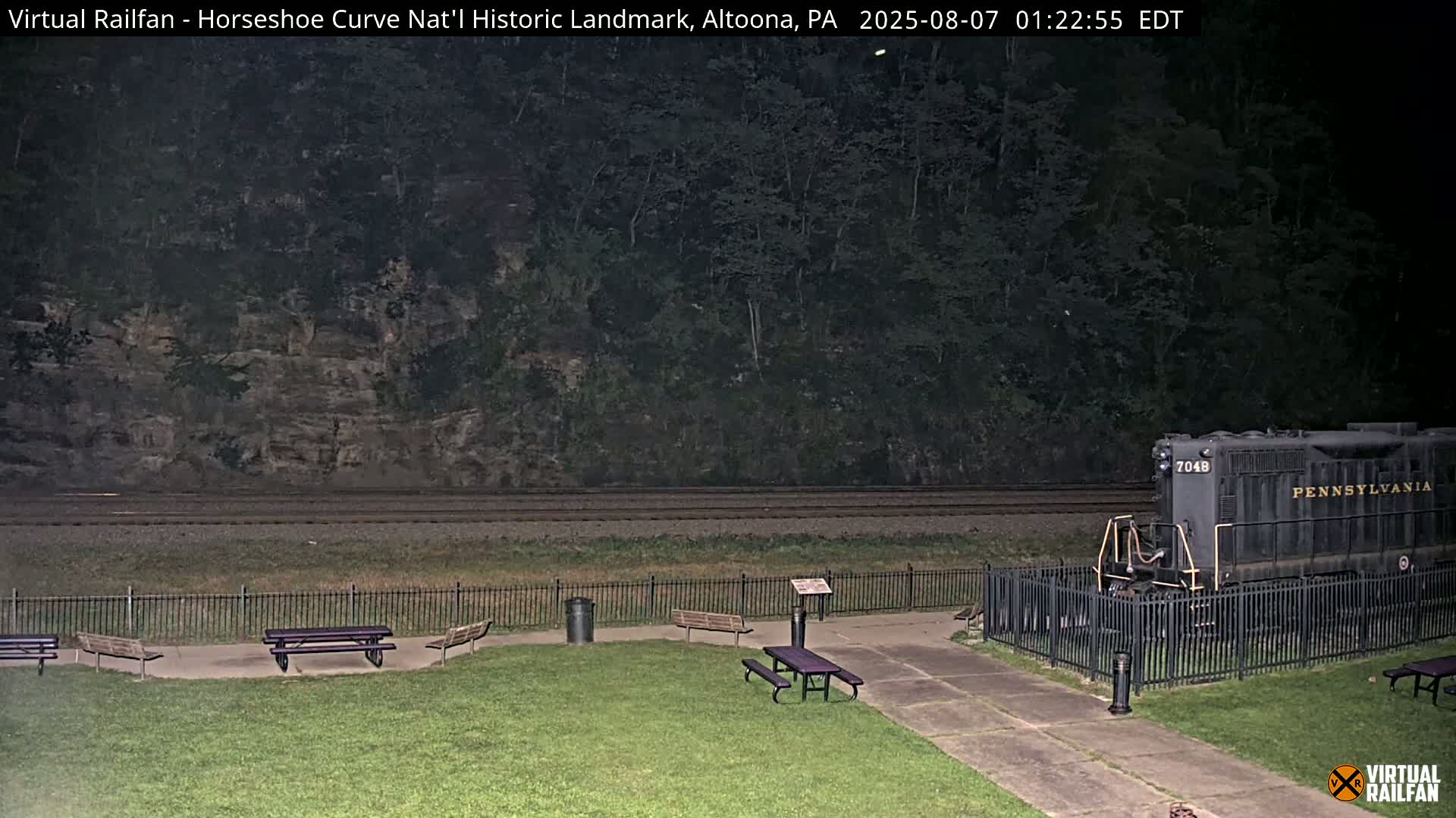 Altoona, The  Horseshoe Curve National Historic Landmark Railroad Live Cam - Altoona, Blair County, Pennsylvania, USA