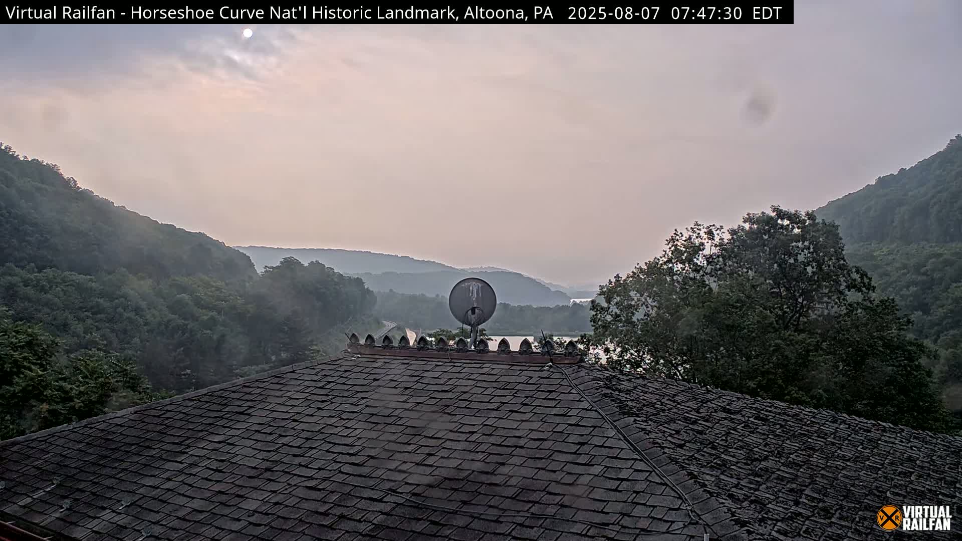 Altoona, The  Horseshoe Curve National Historic Landmark Railroad Live Cam - Altoona, Blair County, Pennsylvania, USA