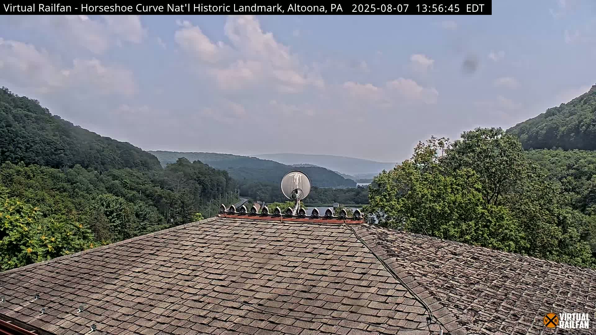 Altoona, The  Horseshoe Curve National Historic Landmark Railroad Live Cam - Altoona, Blair County, Pennsylvania, USA