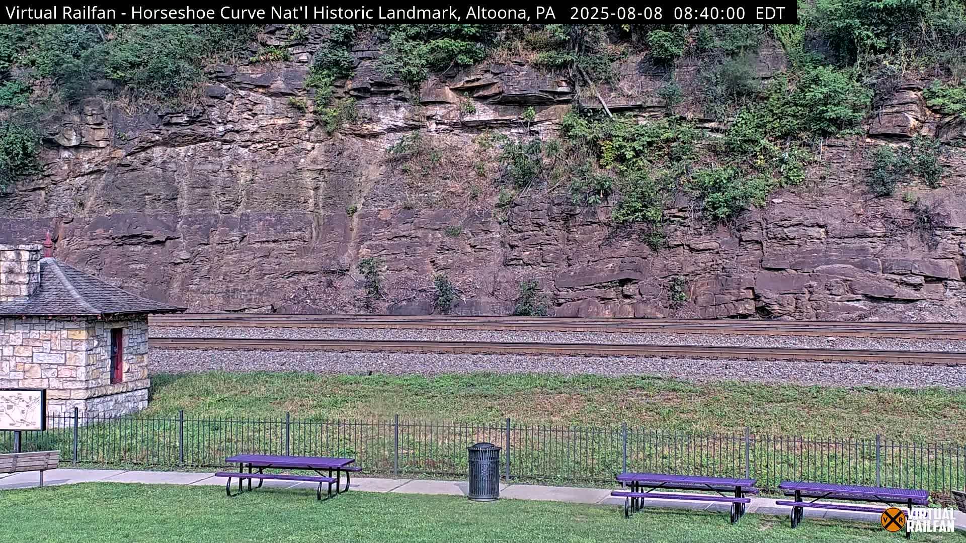 Altoona, The  Horseshoe Curve National Historic Landmark Railroad Live Cam - Altoona, Blair County, Pennsylvania, USA