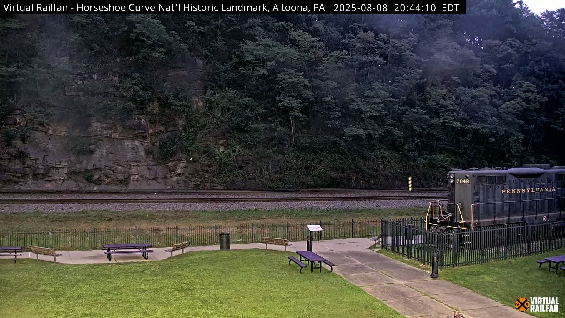 Altoona, The  Horseshoe Curve National Historic Landmark Railroad Live Cam - Altoona, Blair County, Pennsylvania, USA