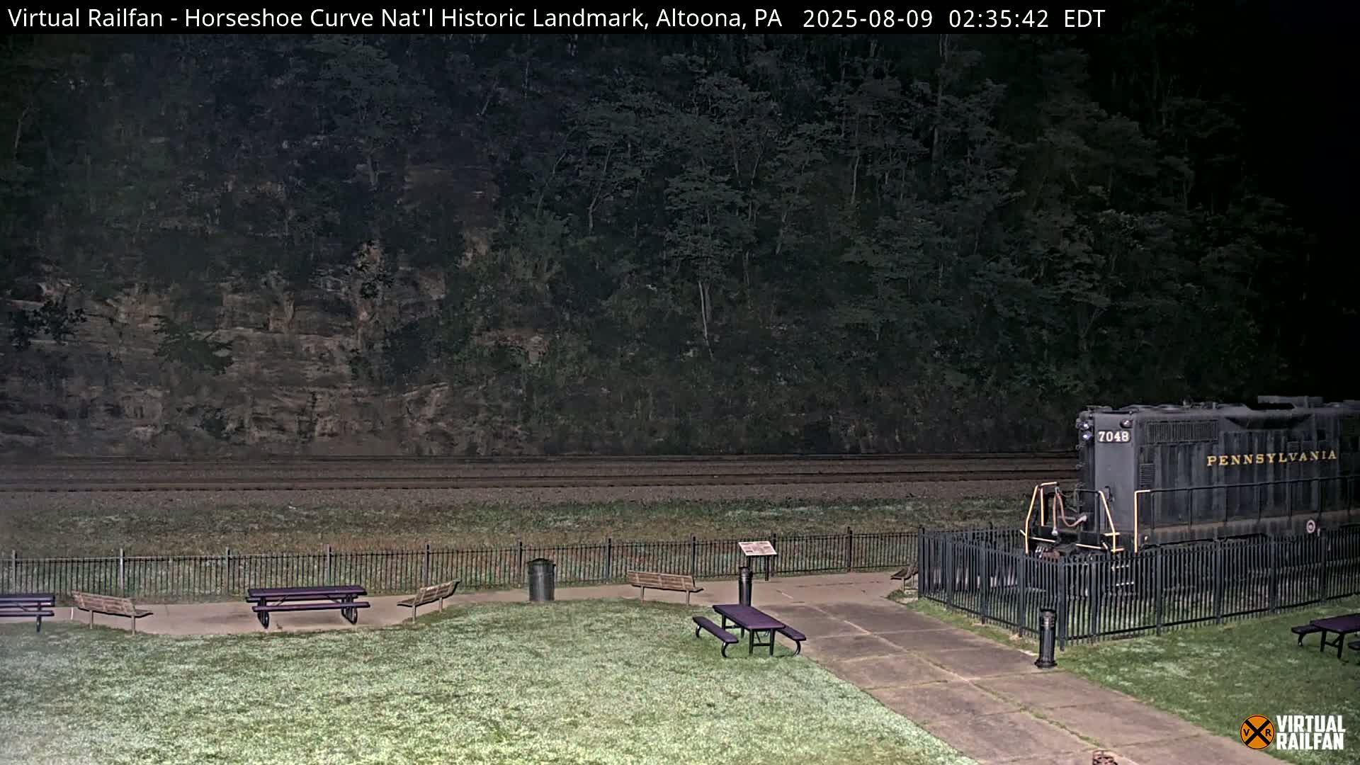 Altoona, The  Horseshoe Curve National Historic Landmark Railroad Live Cam - Altoona, Blair County, Pennsylvania, USA