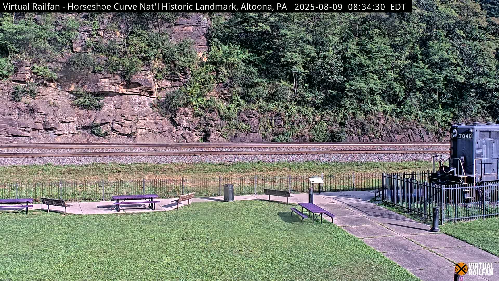 Altoona, The  Horseshoe Curve National Historic Landmark Railroad Live Cam - Altoona, Blair County, Pennsylvania, USA