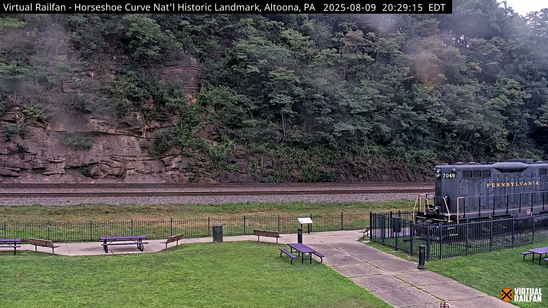 Altoona, The  Horseshoe Curve National Historic Landmark Railroad Live Cam - Altoona, Blair County, Pennsylvania, USA