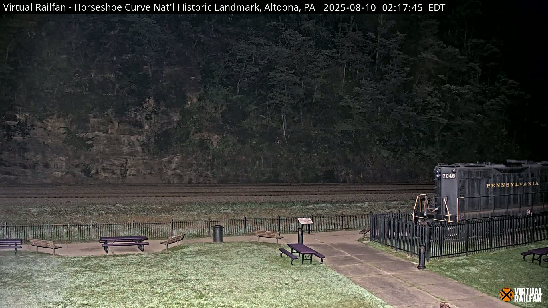 Altoona, The  Horseshoe Curve National Historic Landmark Railroad Live Cam - Altoona, Blair County, Pennsylvania, USA